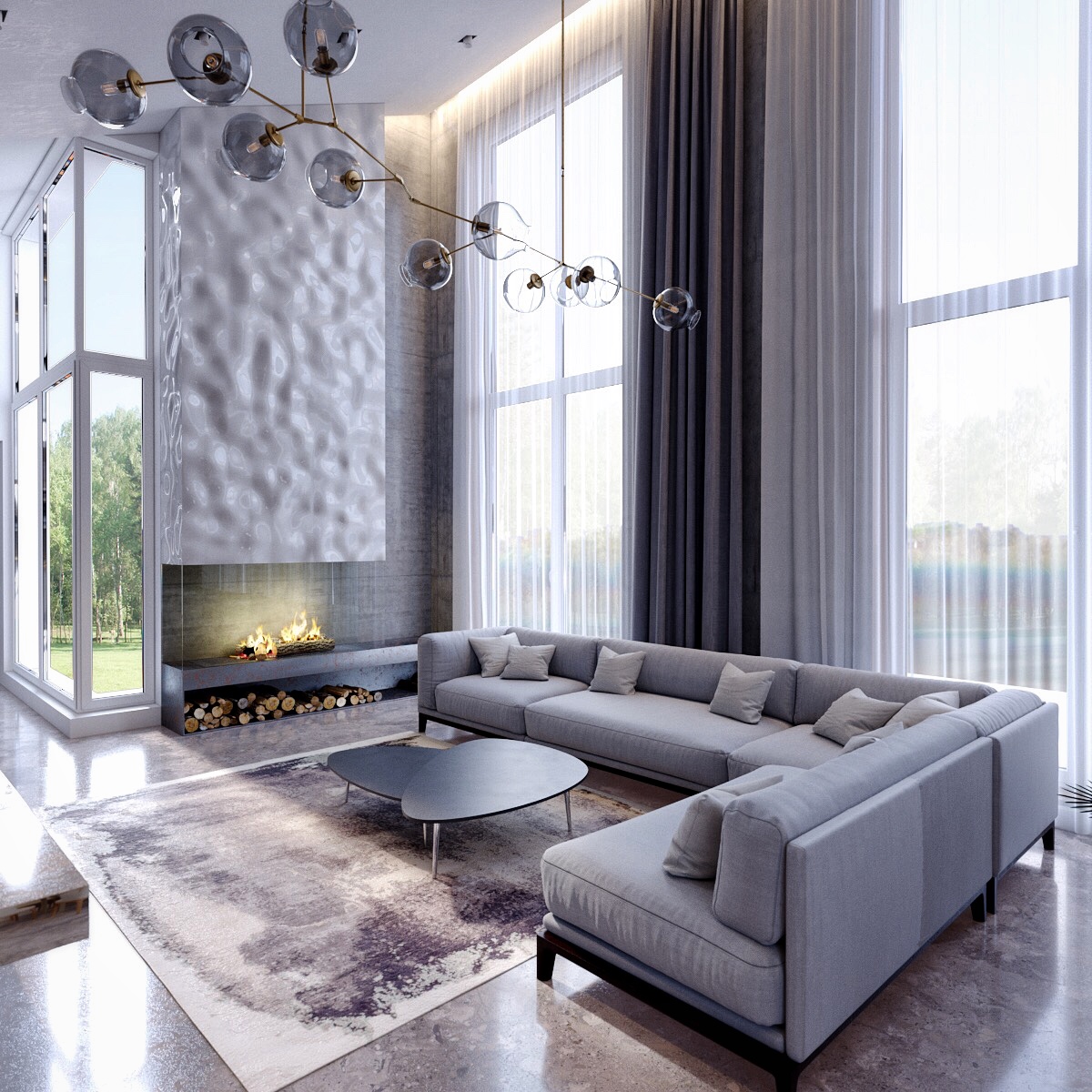 乌克兰极简私人住宅设计-18