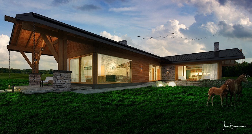 2018 年罗马尼亚乡村马厩住宅设计-1