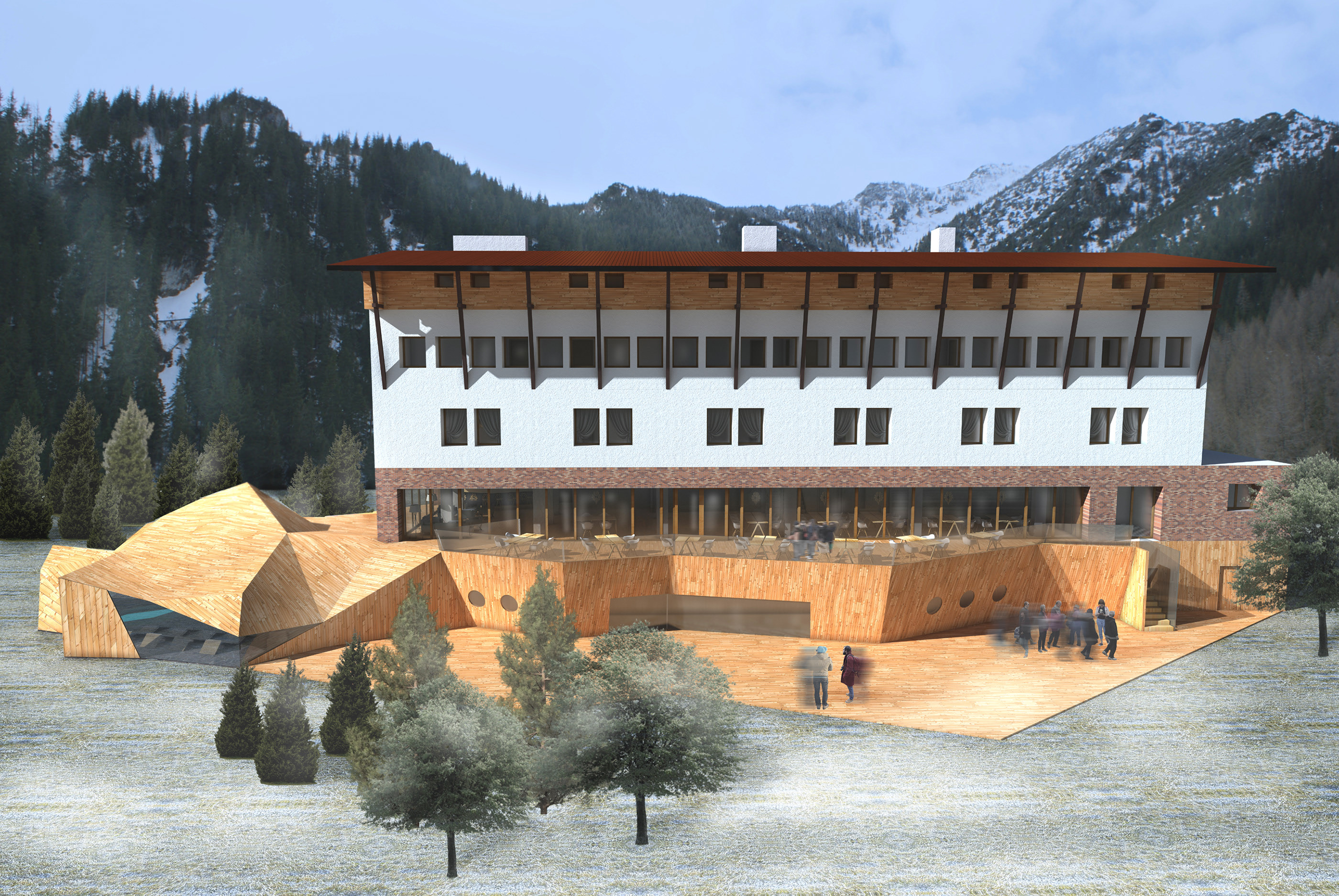 波兰山间酒店“Kalatówki”的现代传统融合设计-1