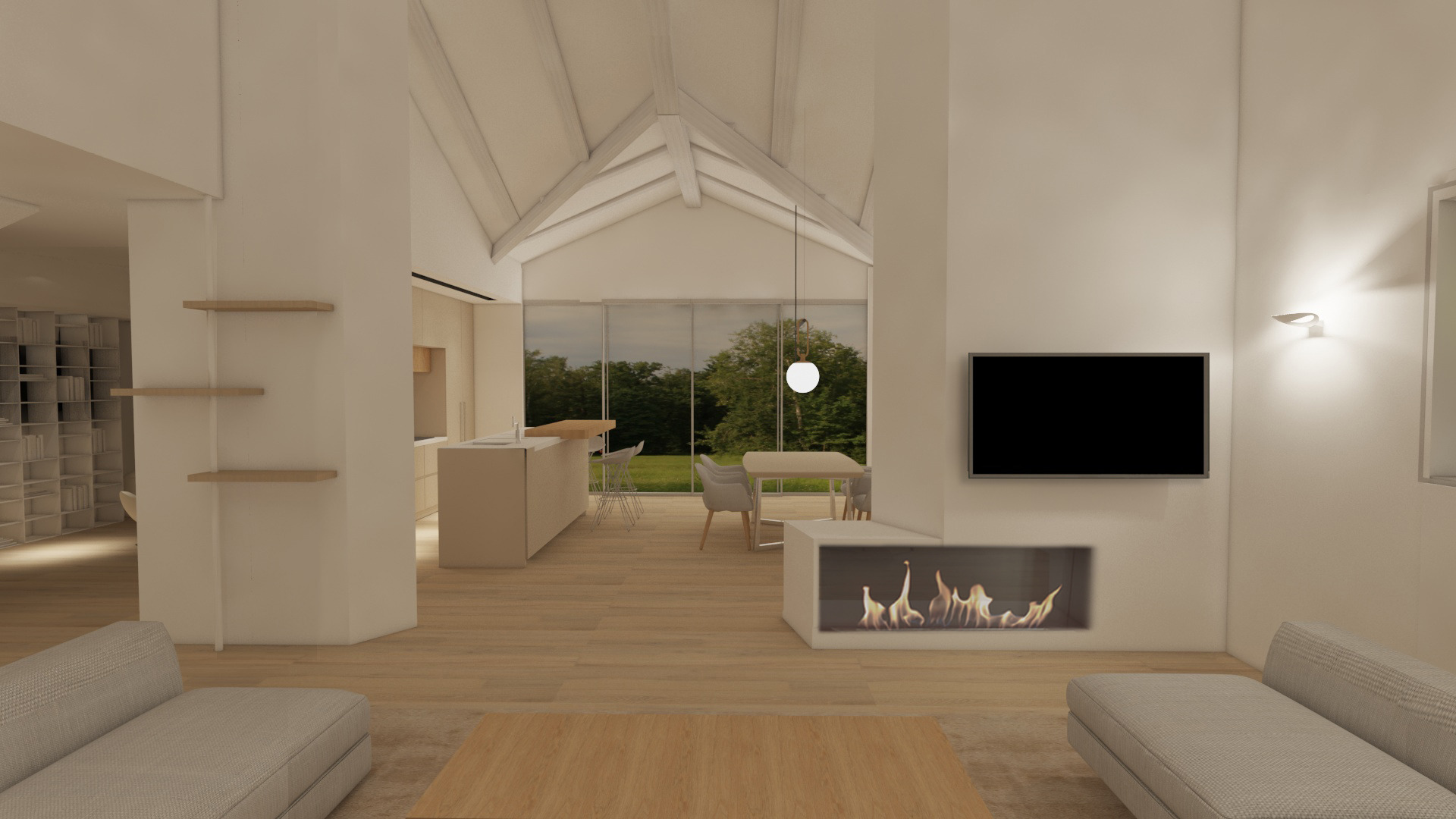 湖景别墅,意式自然风情-7