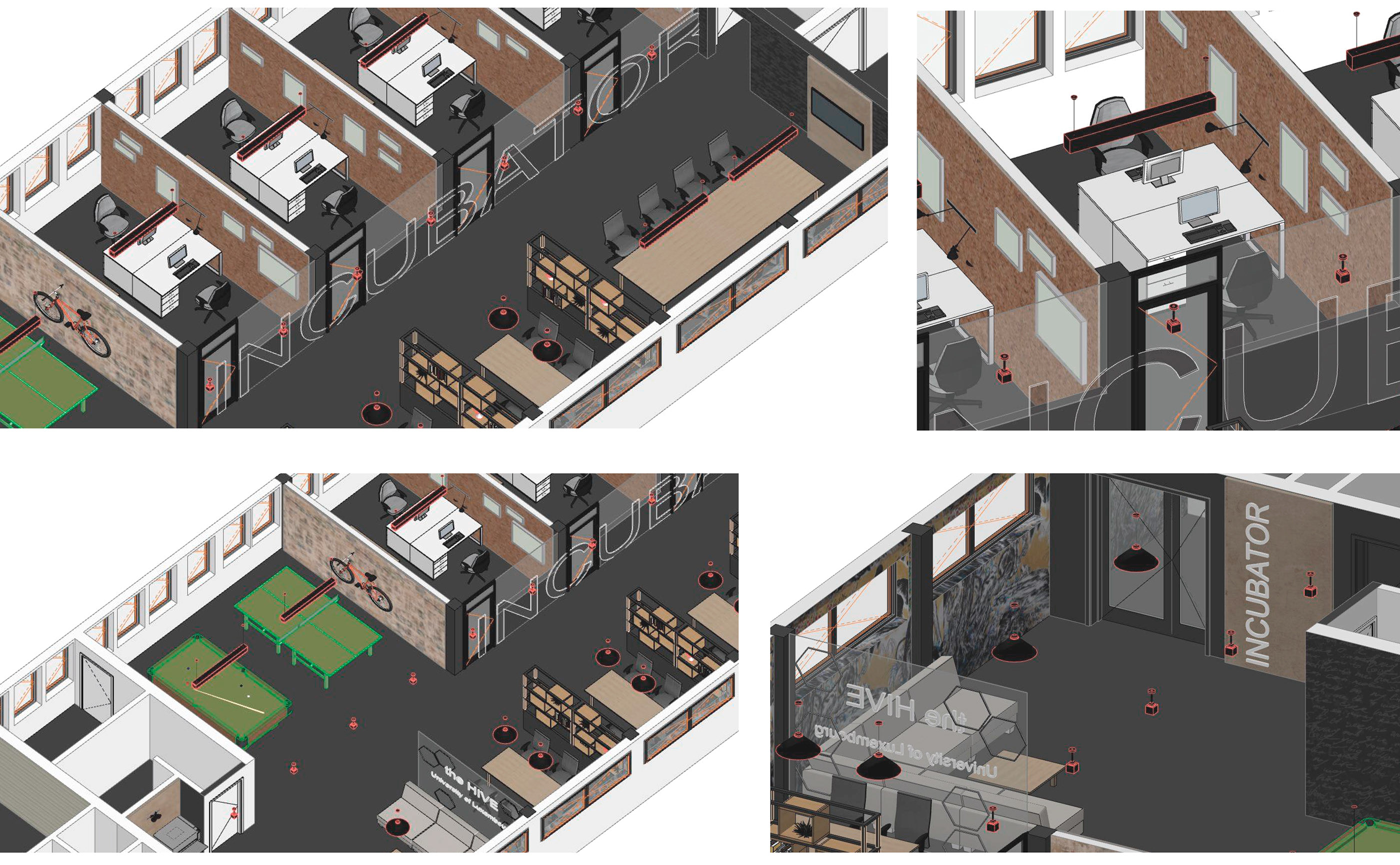卢森堡年轻创业孵化器办公室设计-1