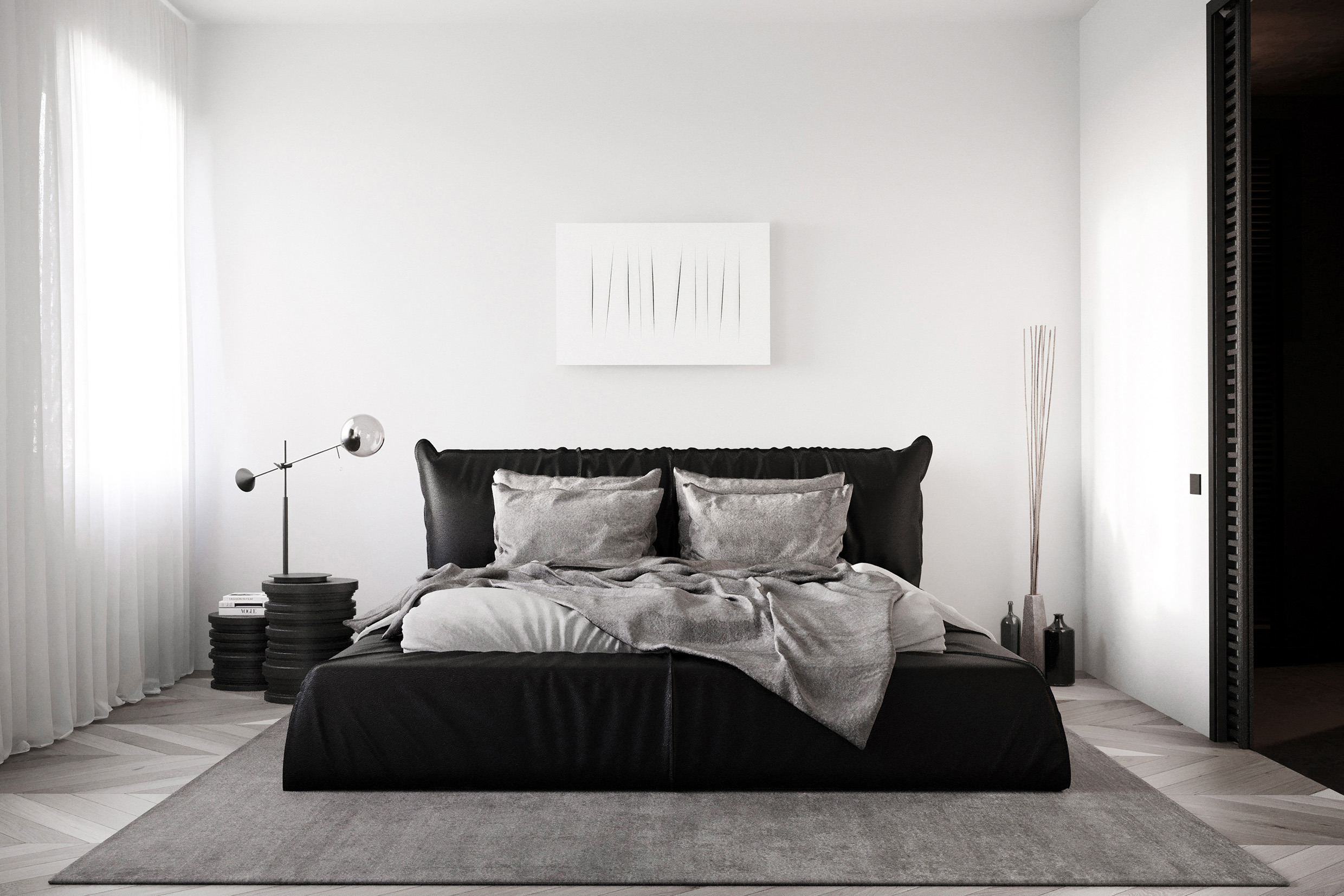 米兰中心 300 平米空中别墅，艺术与自然的和谐融合-10