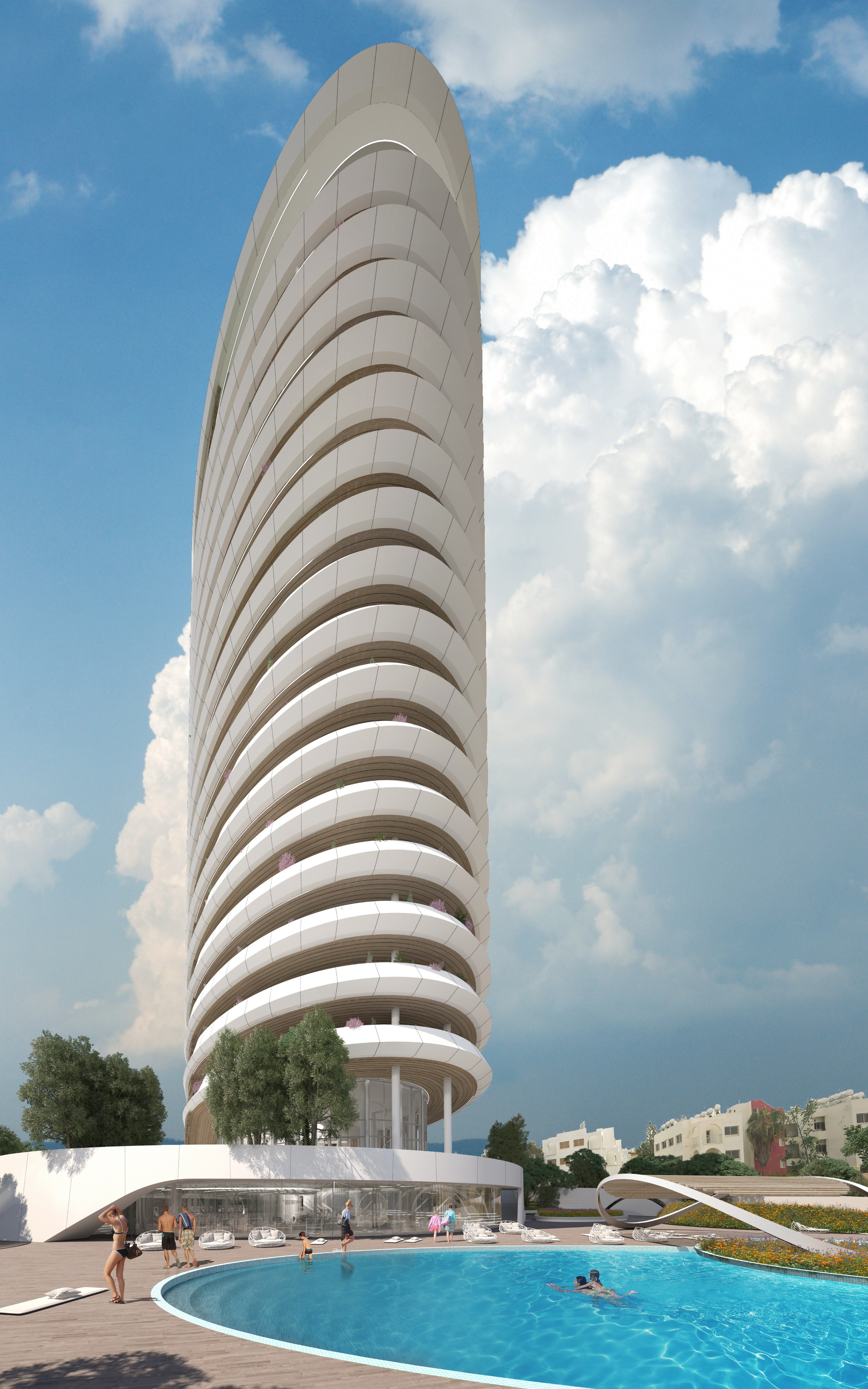 赛琳娜 66 号塔楼——融合 Cyprus 特色的现代住宅设计-0