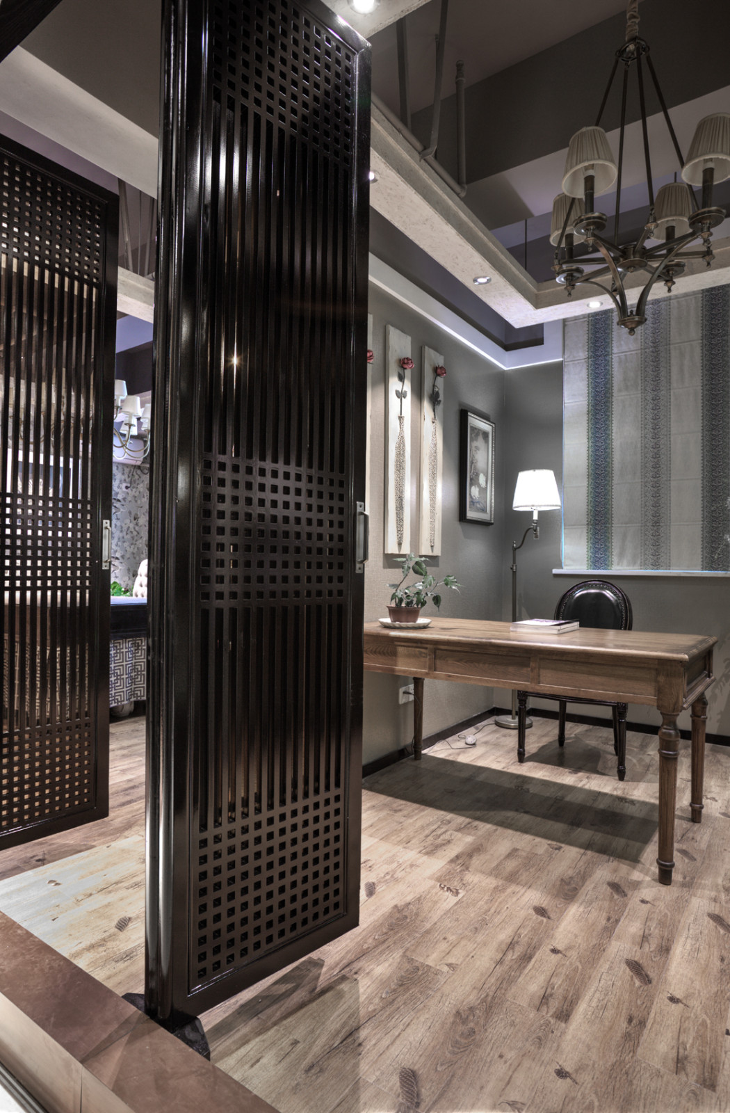 寓尚设计&泰瑞软装新馆 | 现代中式韵味,品茗赏器的界限之美-14