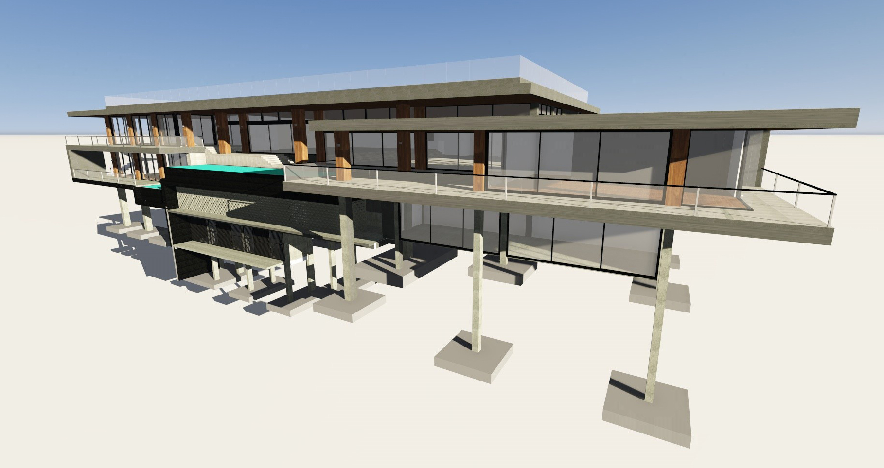 山间周末度假屋设计-23