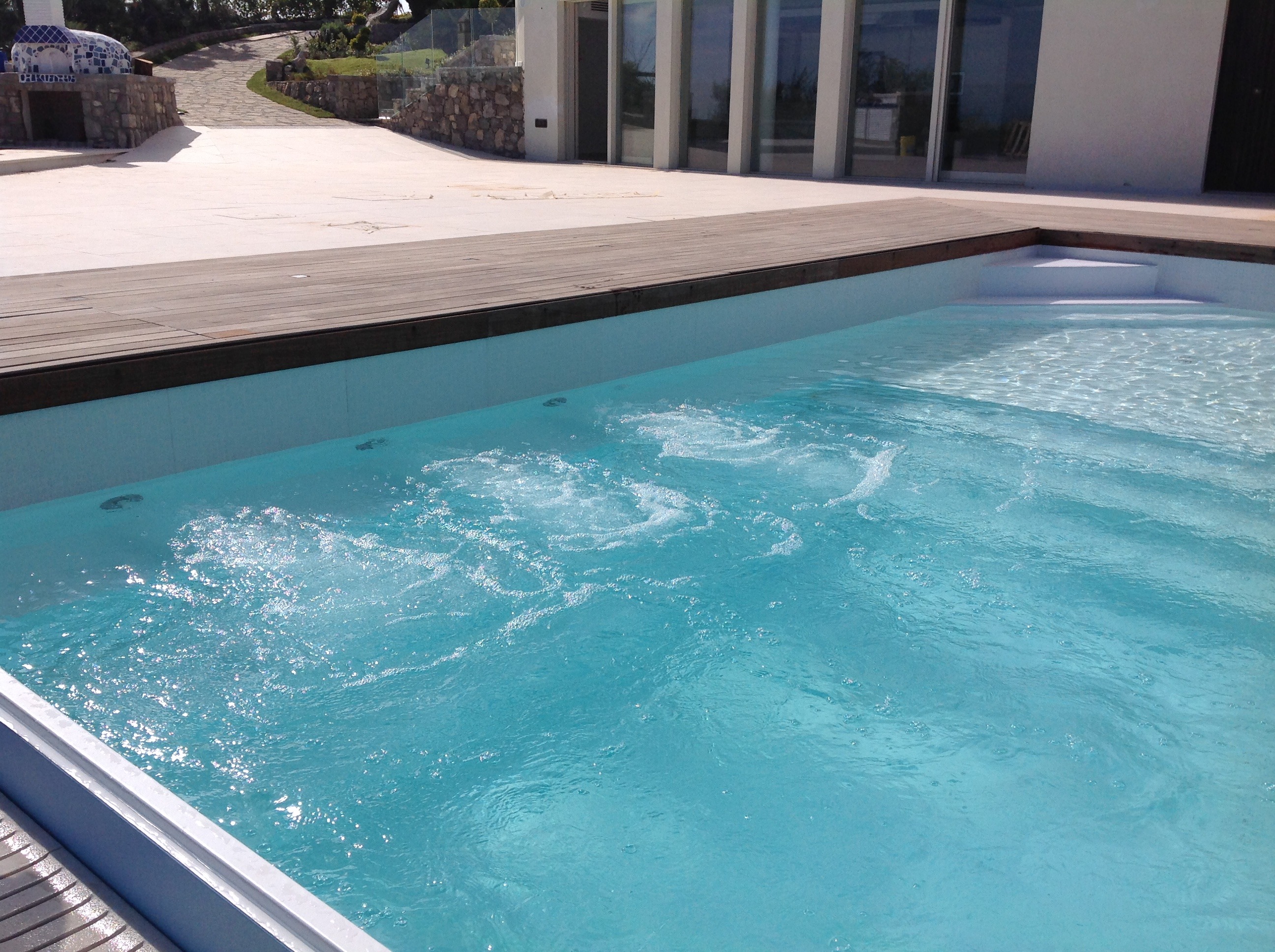 白色 PVC 装饰的海洋天堂游泳池-10