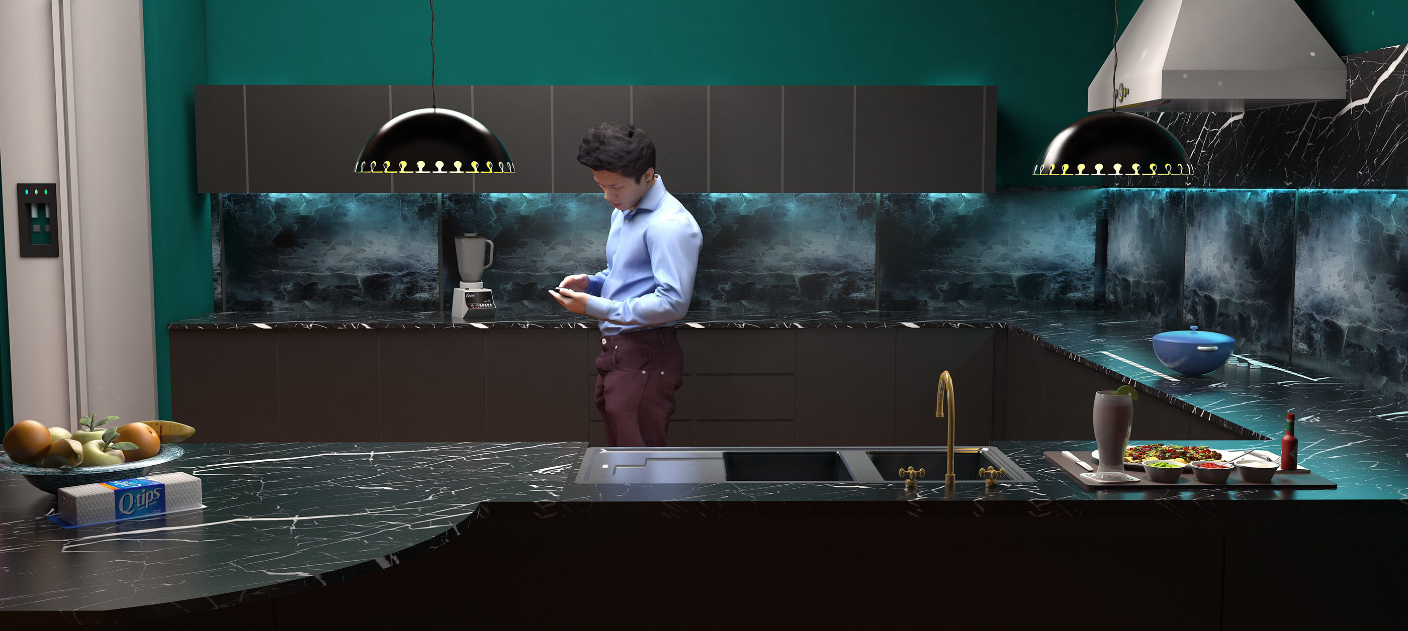 三维立体规划渲染-41