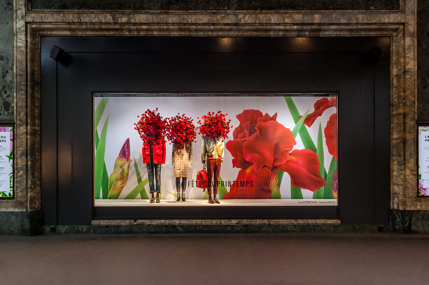 巴黎春天百货 Printemps Irene Laschi 插画师打造梦幻春日橱窗-9