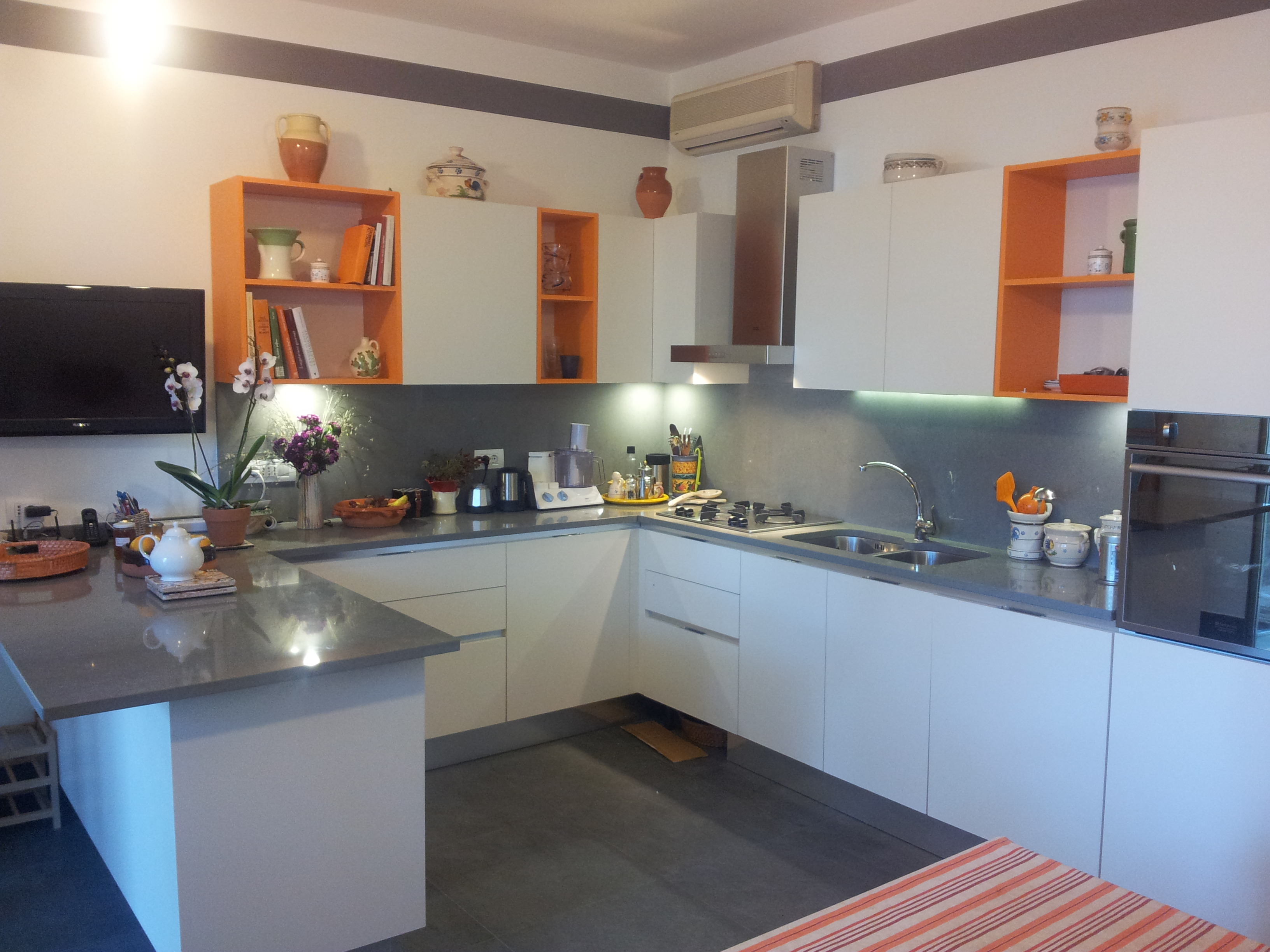 私人住宅厨房客厅翻新设计-14