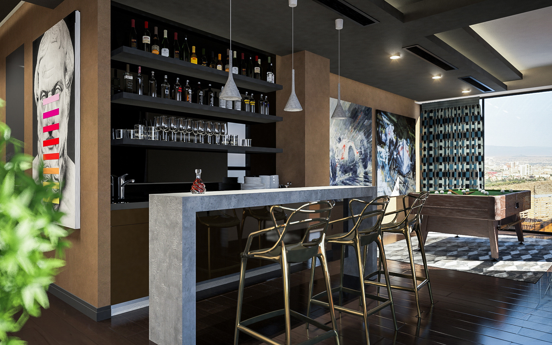 都市幻影 | 200 平米顶层公寓设计-24