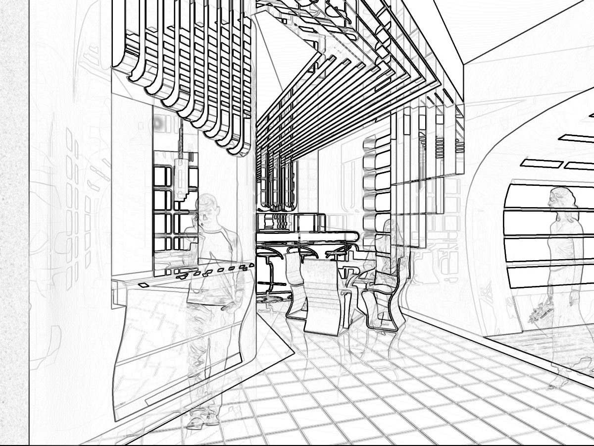 米斯克斯美食店室内设计-0