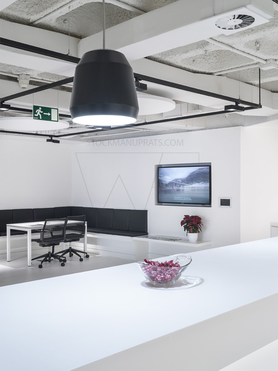 Open space area - interior design modern offices-5
