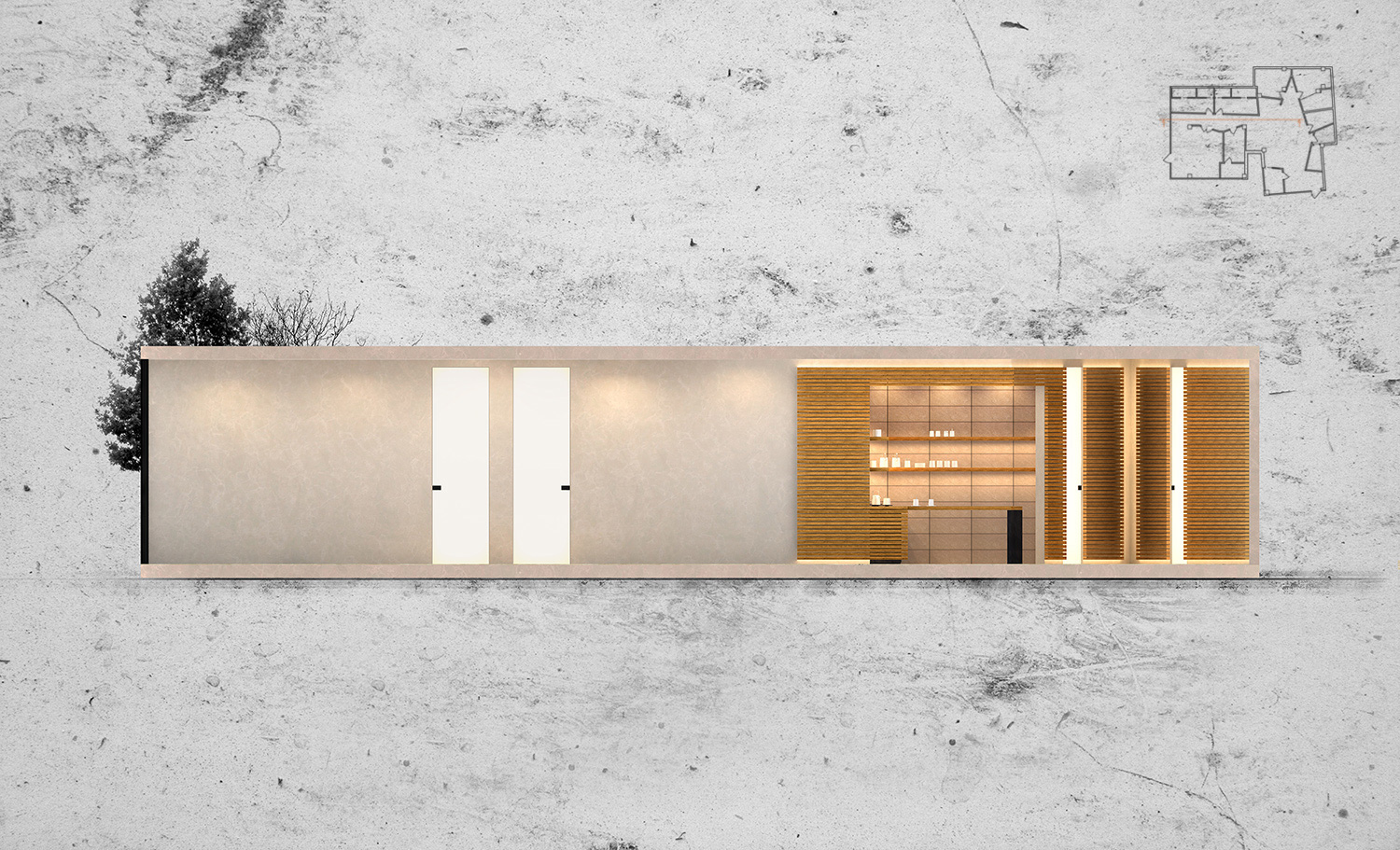 简约城市绿洲——246 平米 wellness 中心设计-5