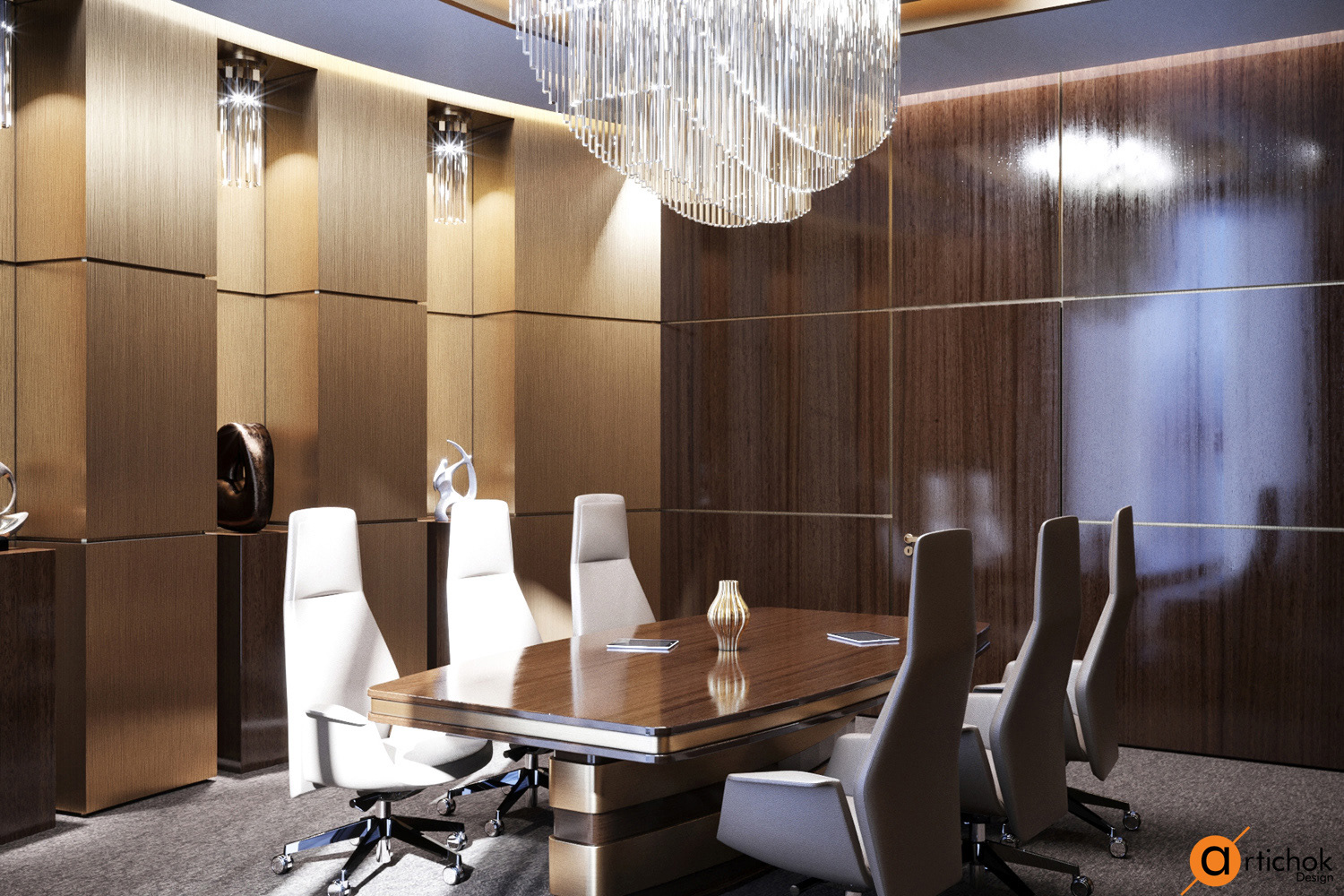 现代奢华办公空间设计-18