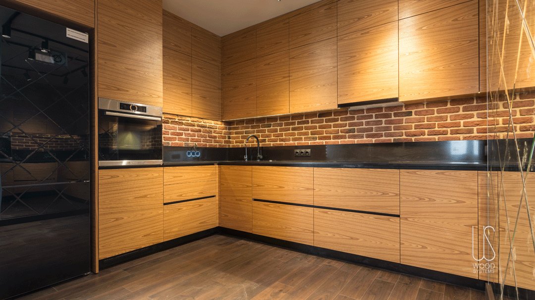 乌克兰木系统公司打造"流动牛轧糖"厨房-1