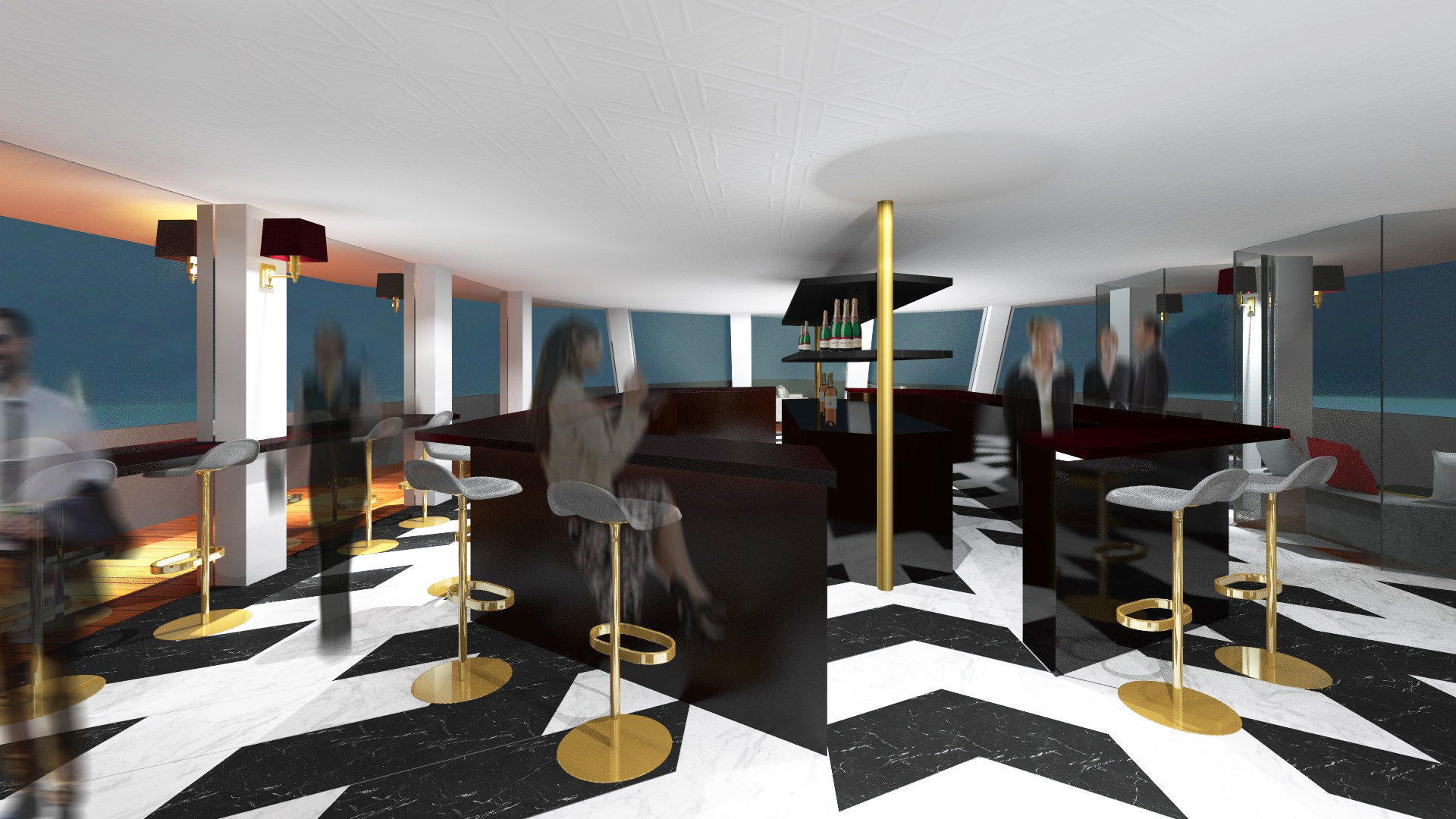 "Le Lausanne"豪华游艇酒店改造设计-21