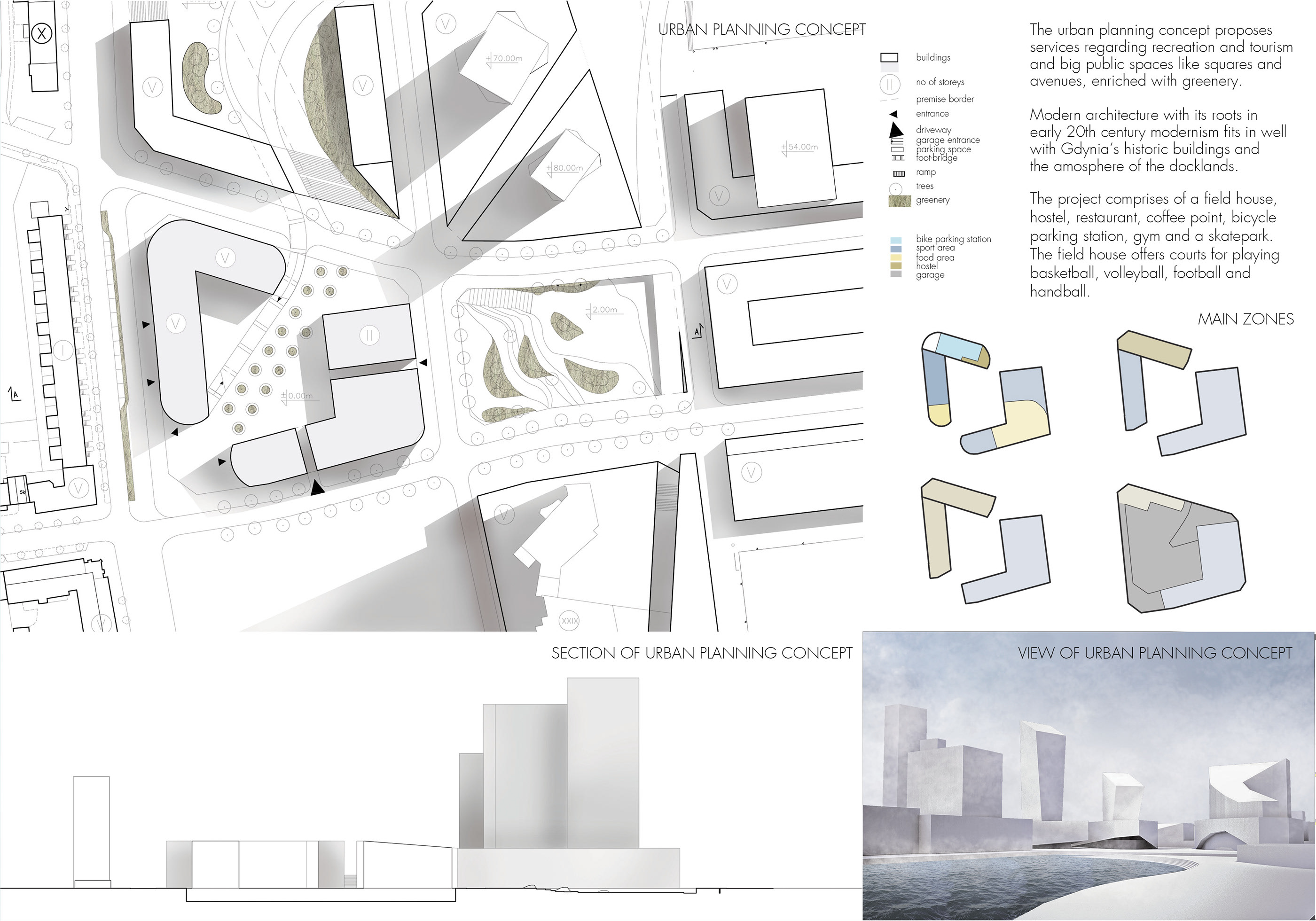 Master's degree project: Recreational centre-1