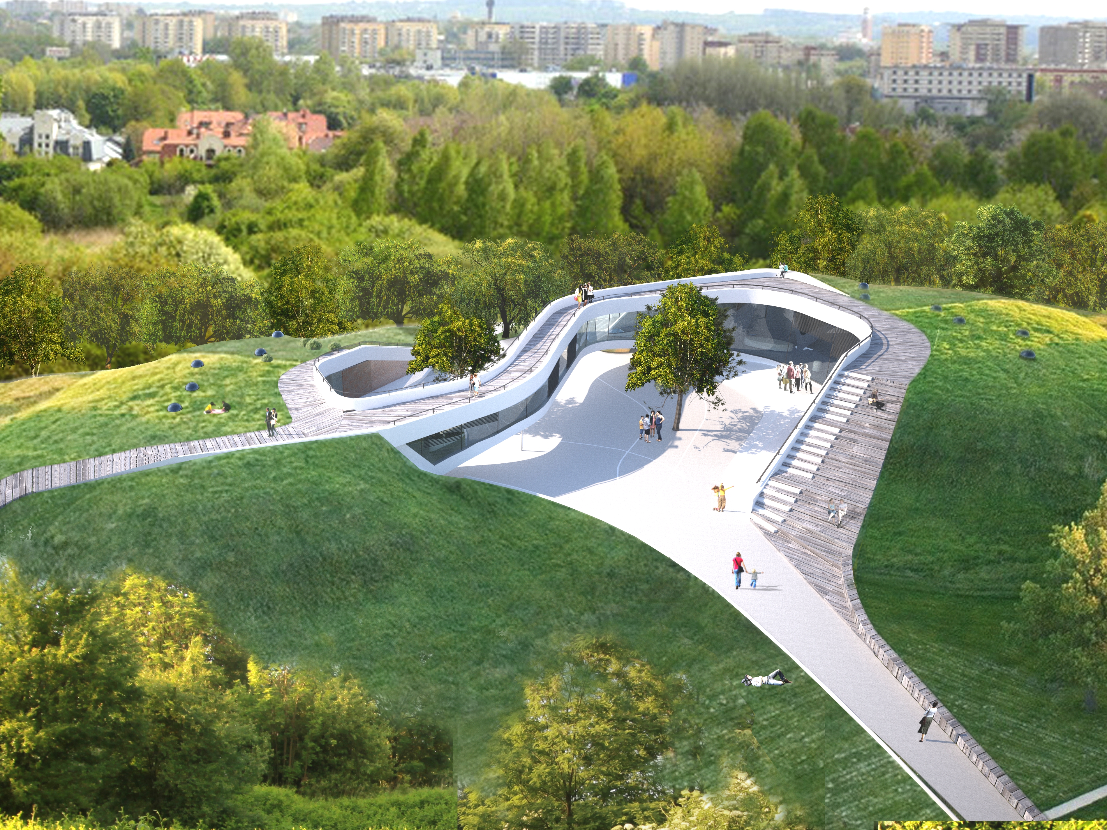 绿意盎然的城市公园-3