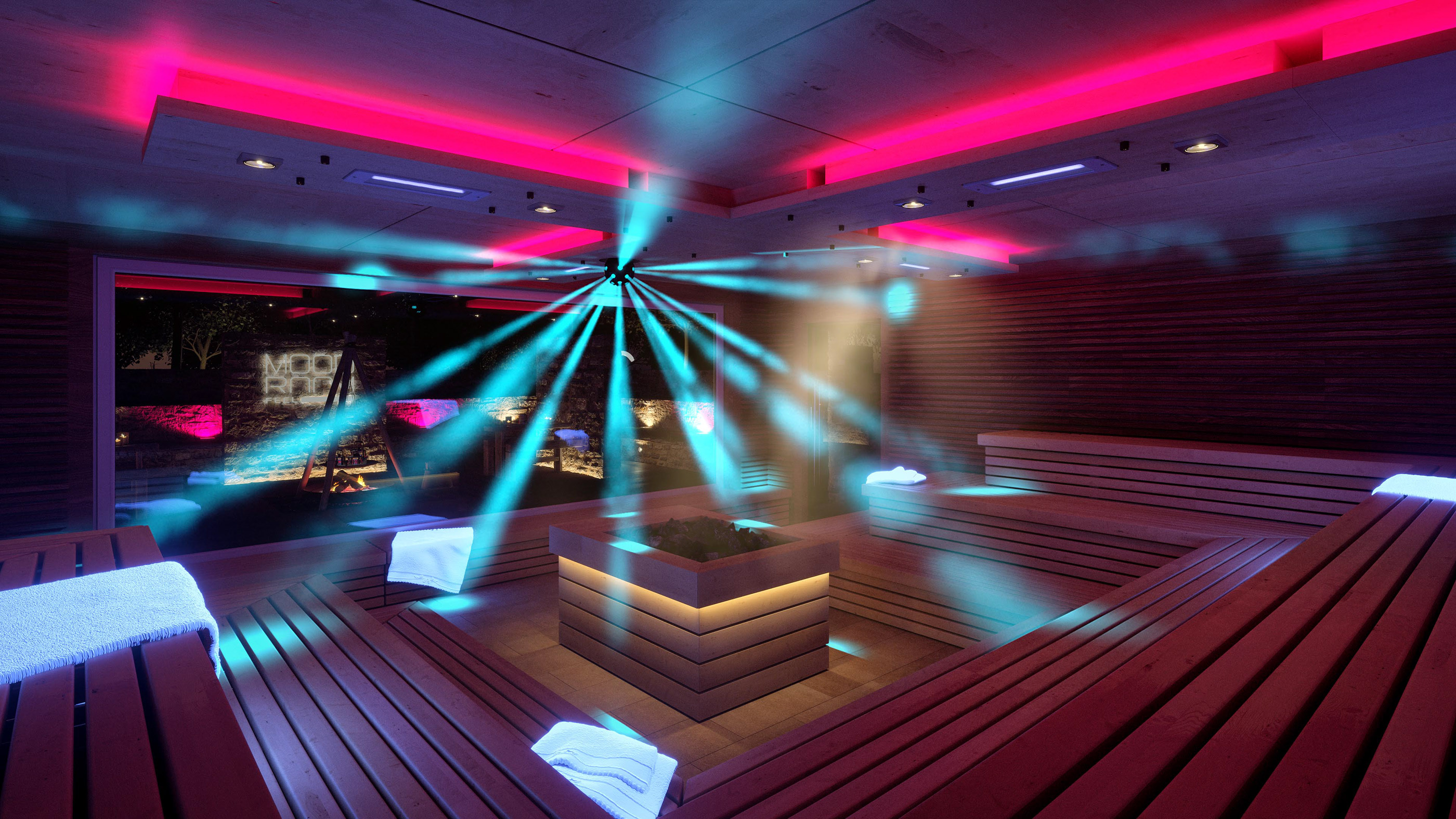 活动桑拿房设计，多元灯光营造 Mood-Room 氛围-1