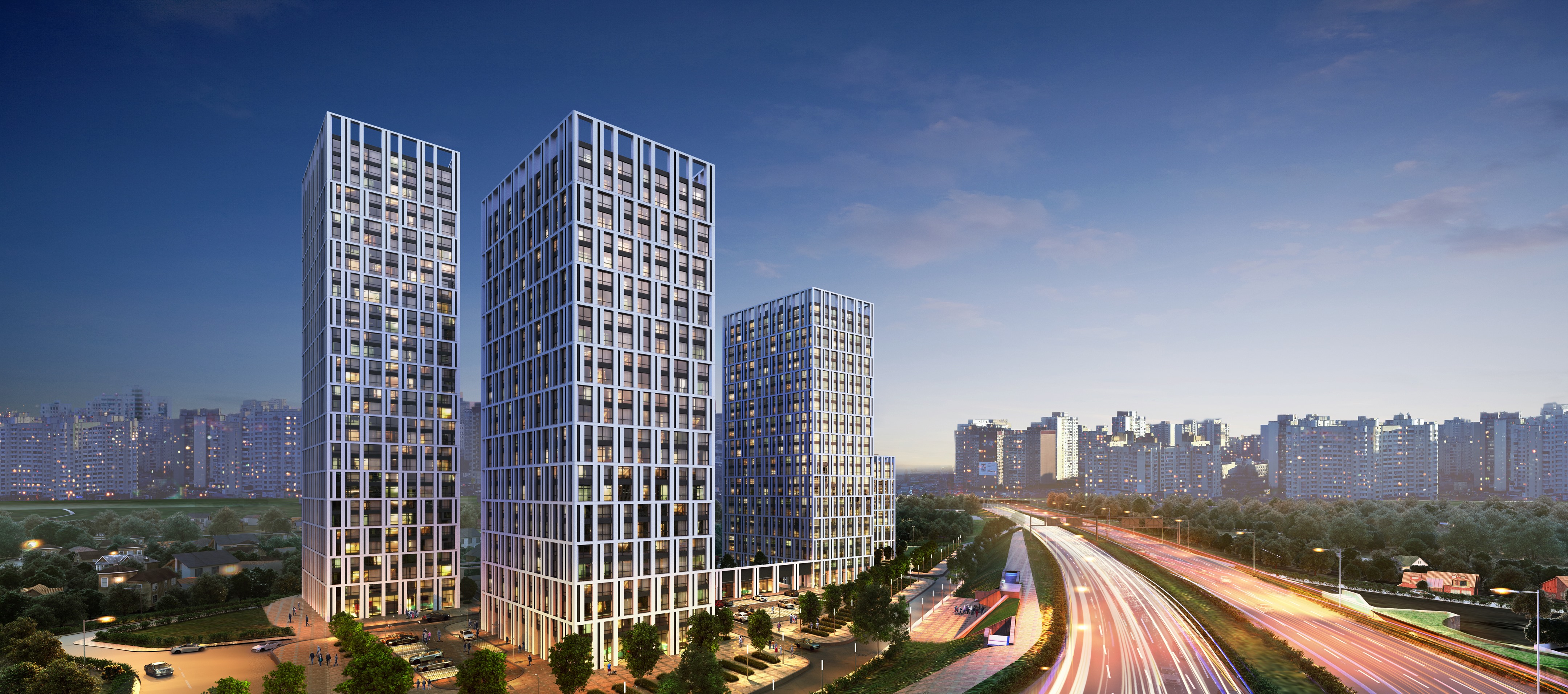 基辅左岸简约风格住宅综合体-7