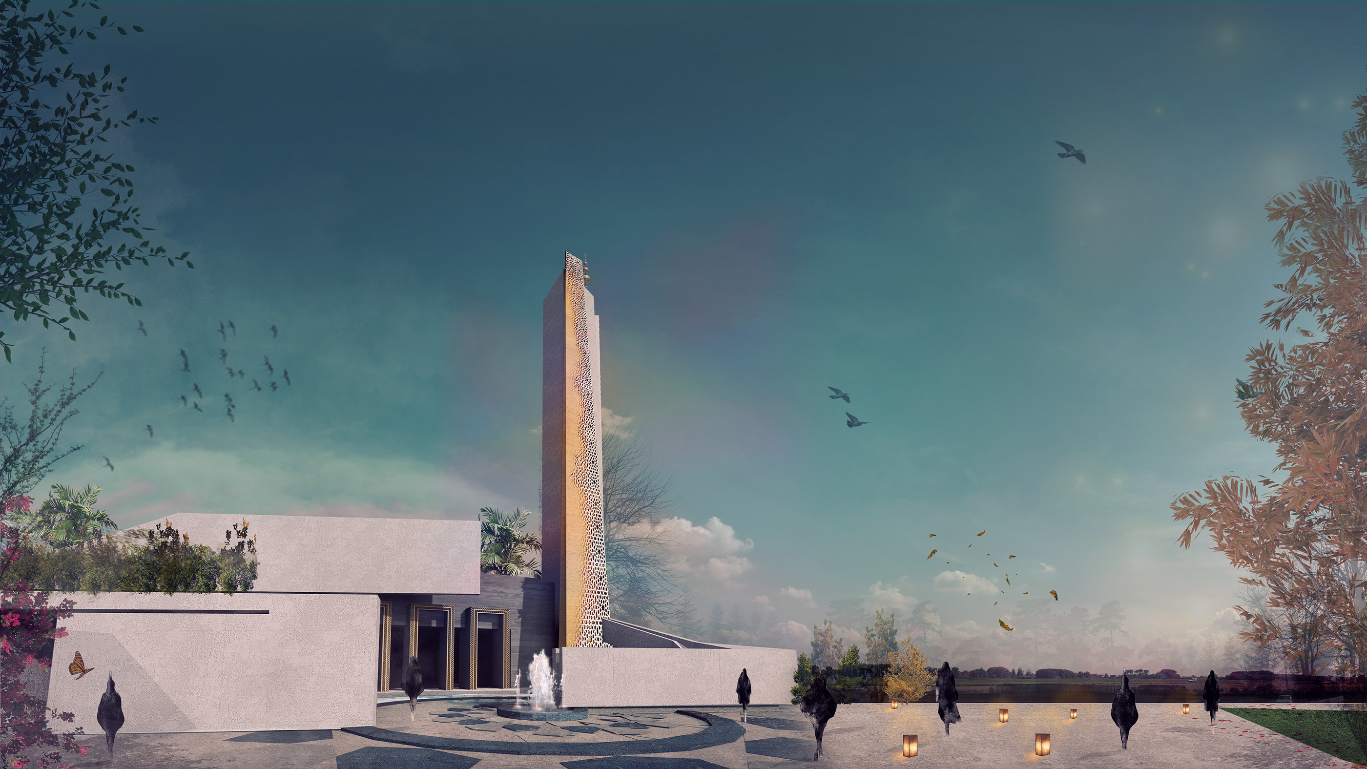 文化穆斯林中心 | 现代清真寺设计-3