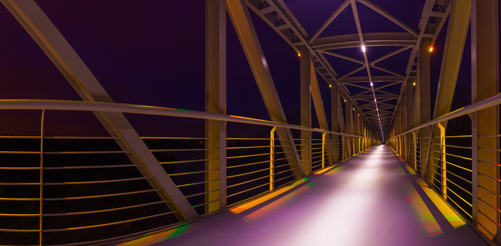 波兰华沙Żerańskiej 桥 LED Platek 照明设计-5