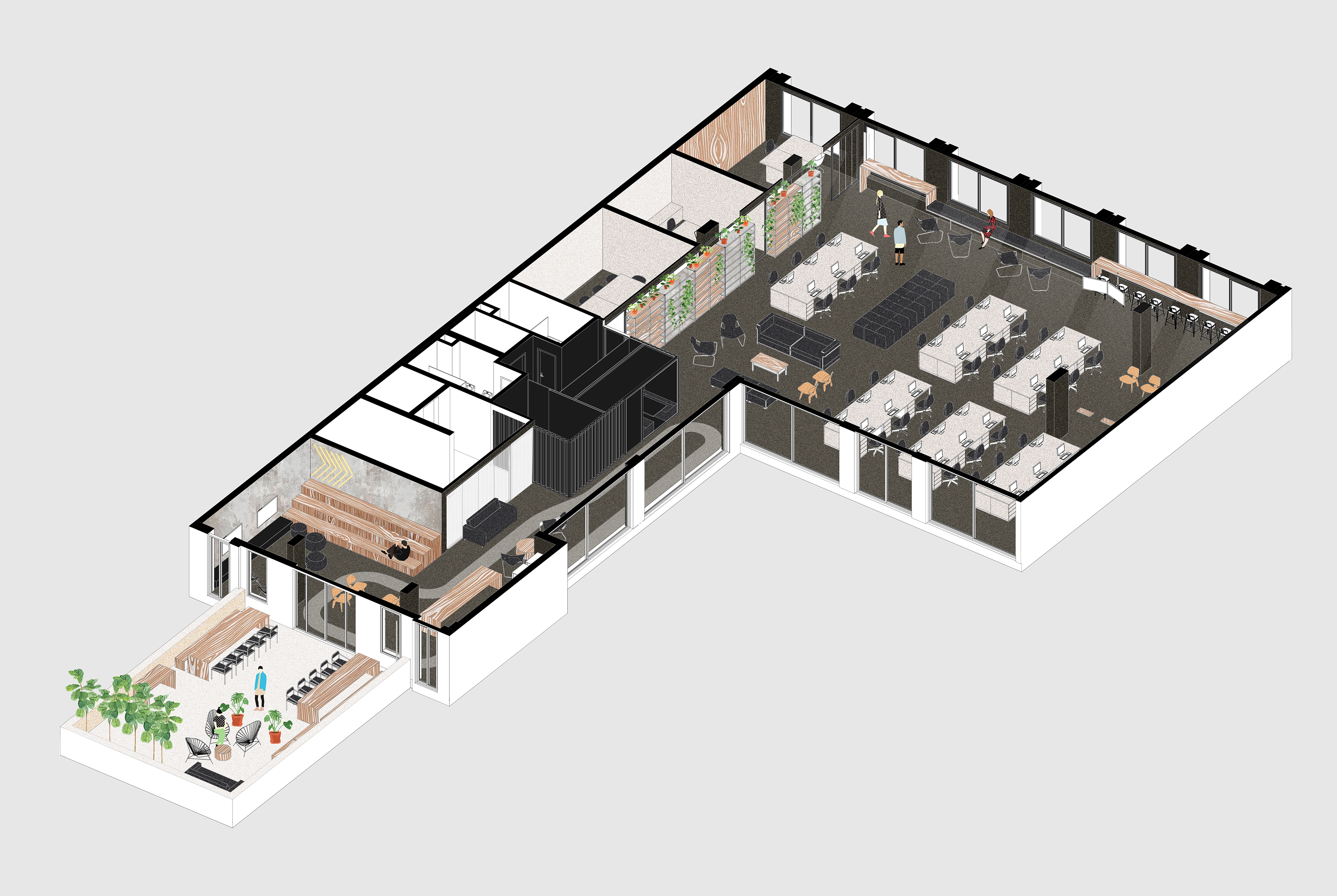 巴西 Azion 科技公司办公室——极客文化与工业风格的完美融合-55