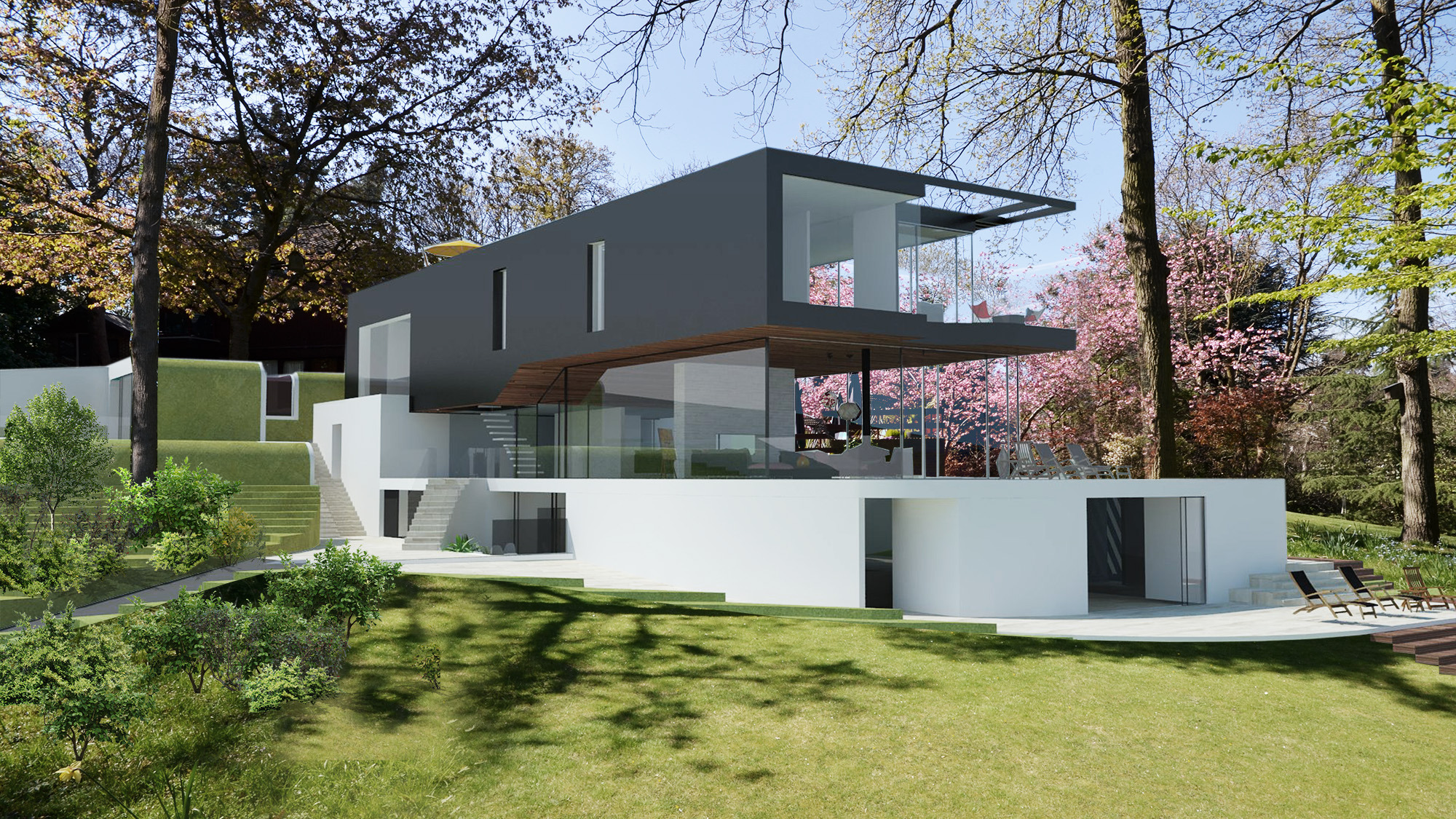 伦敦音乐家庭的山顶别墅设计-1