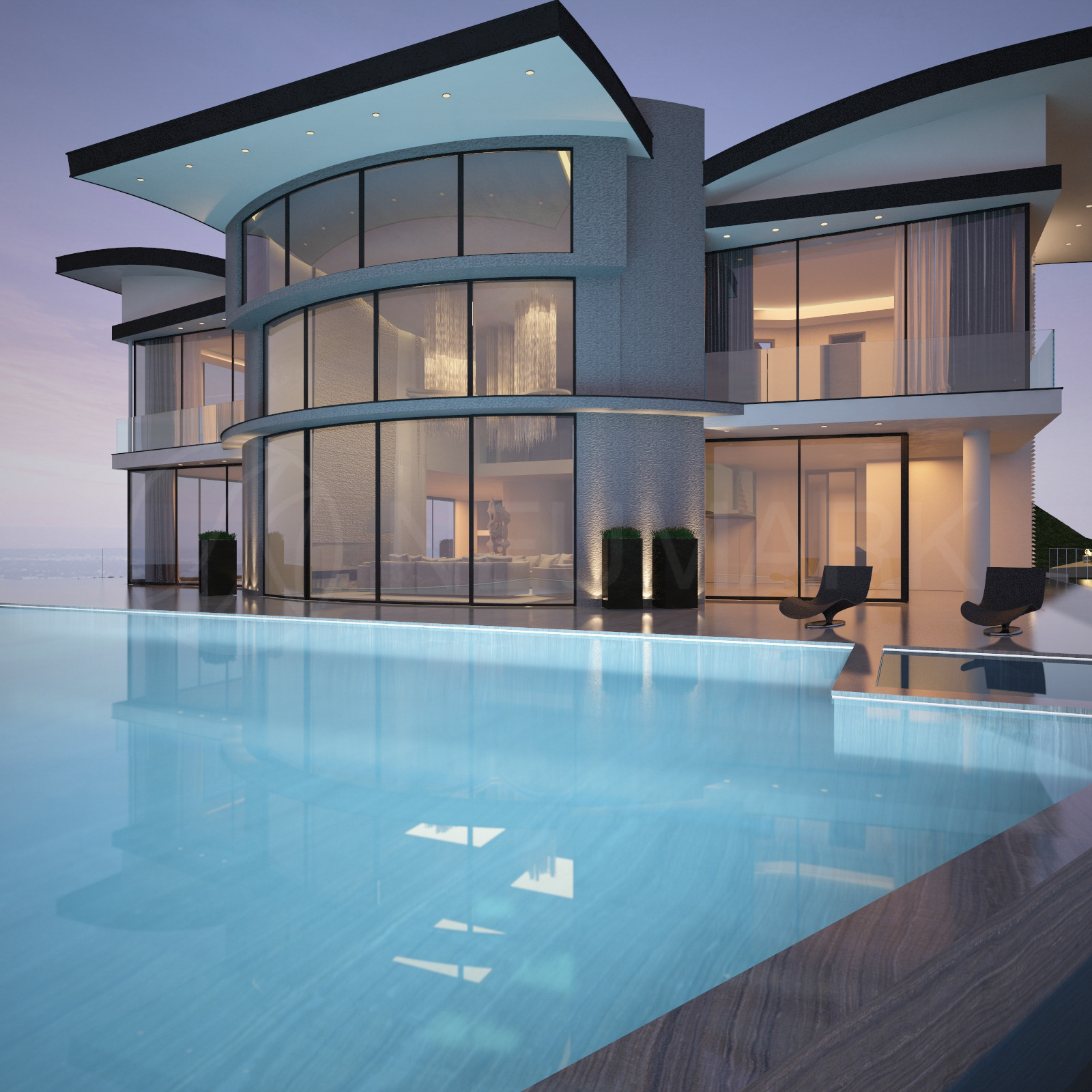 "云端之上 | 贝弗利山巅豪华私人住宅"-56