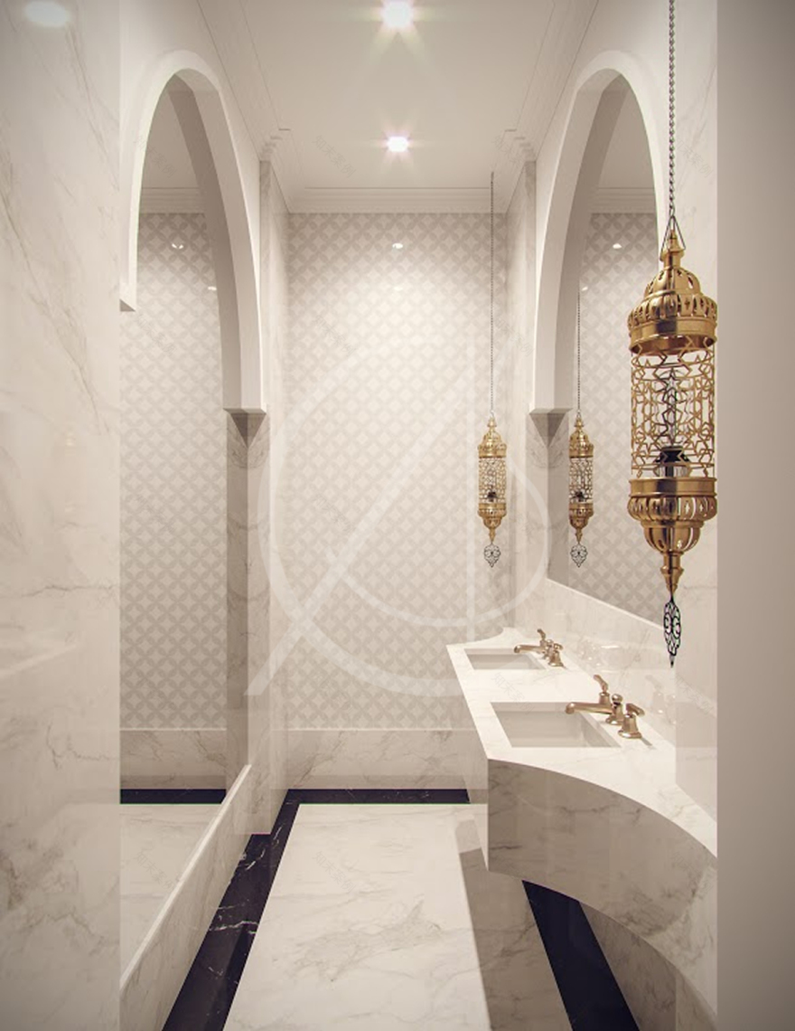 阿拉伯风格与现代艺术交融的奢华家居设计-21