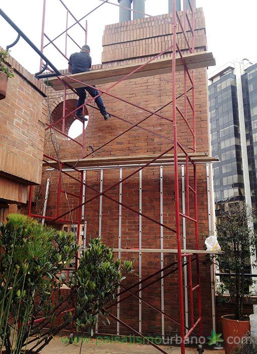 哥伦比亚绿色公寓墙 · 13 种植物的垂直花园-3