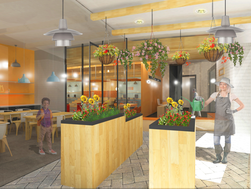 Tasker Street mentor center | 橙蓝灰三色打造温馨老少共享空间-4