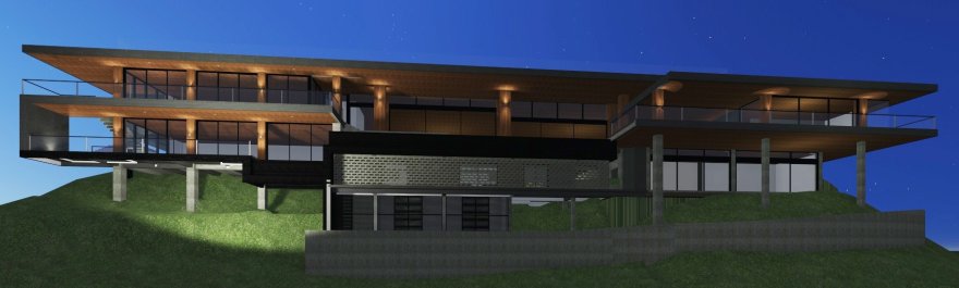 山间周末度假屋设计-3