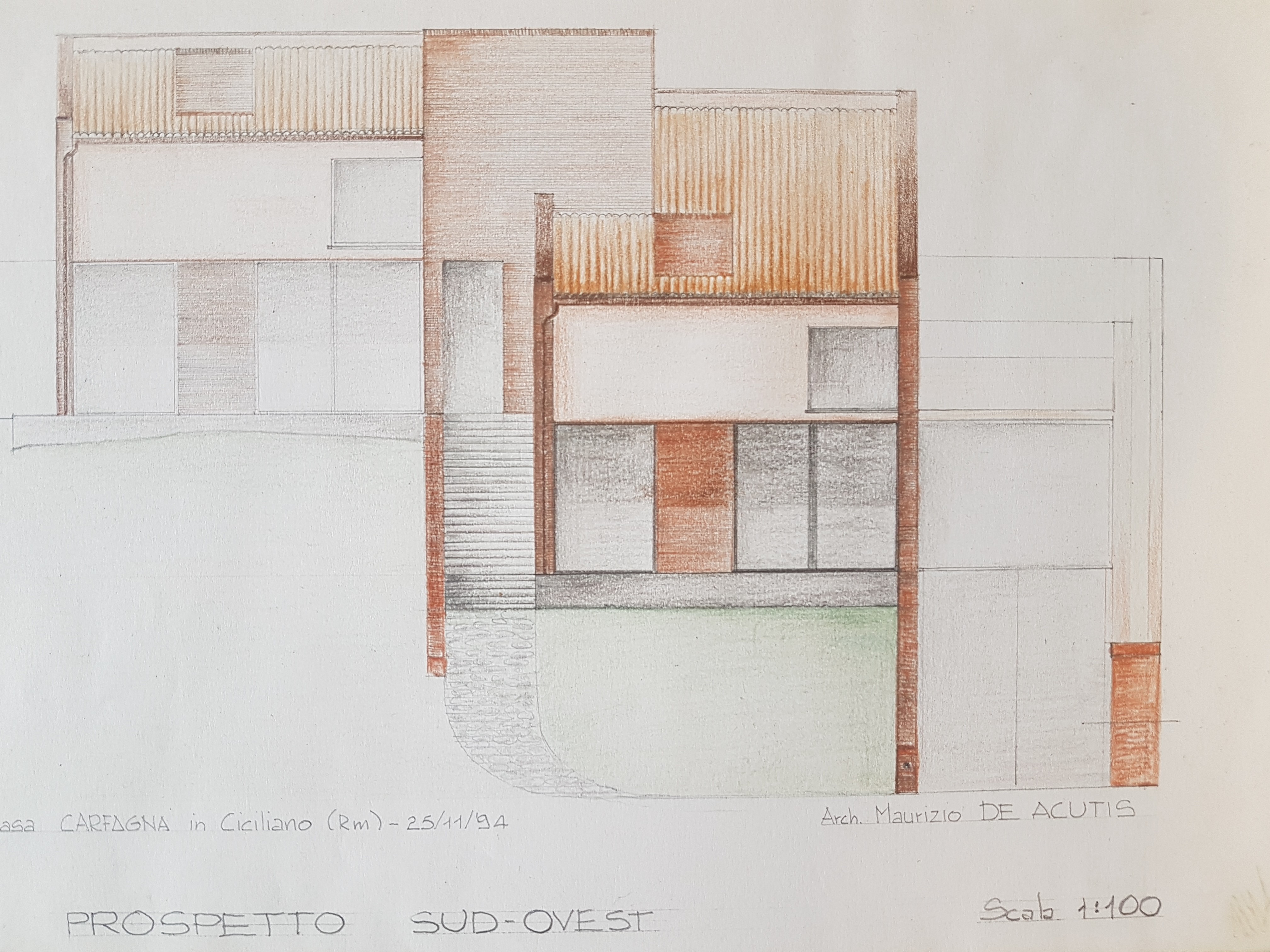 意大利橄榄树丛中的双层别墅设计-3