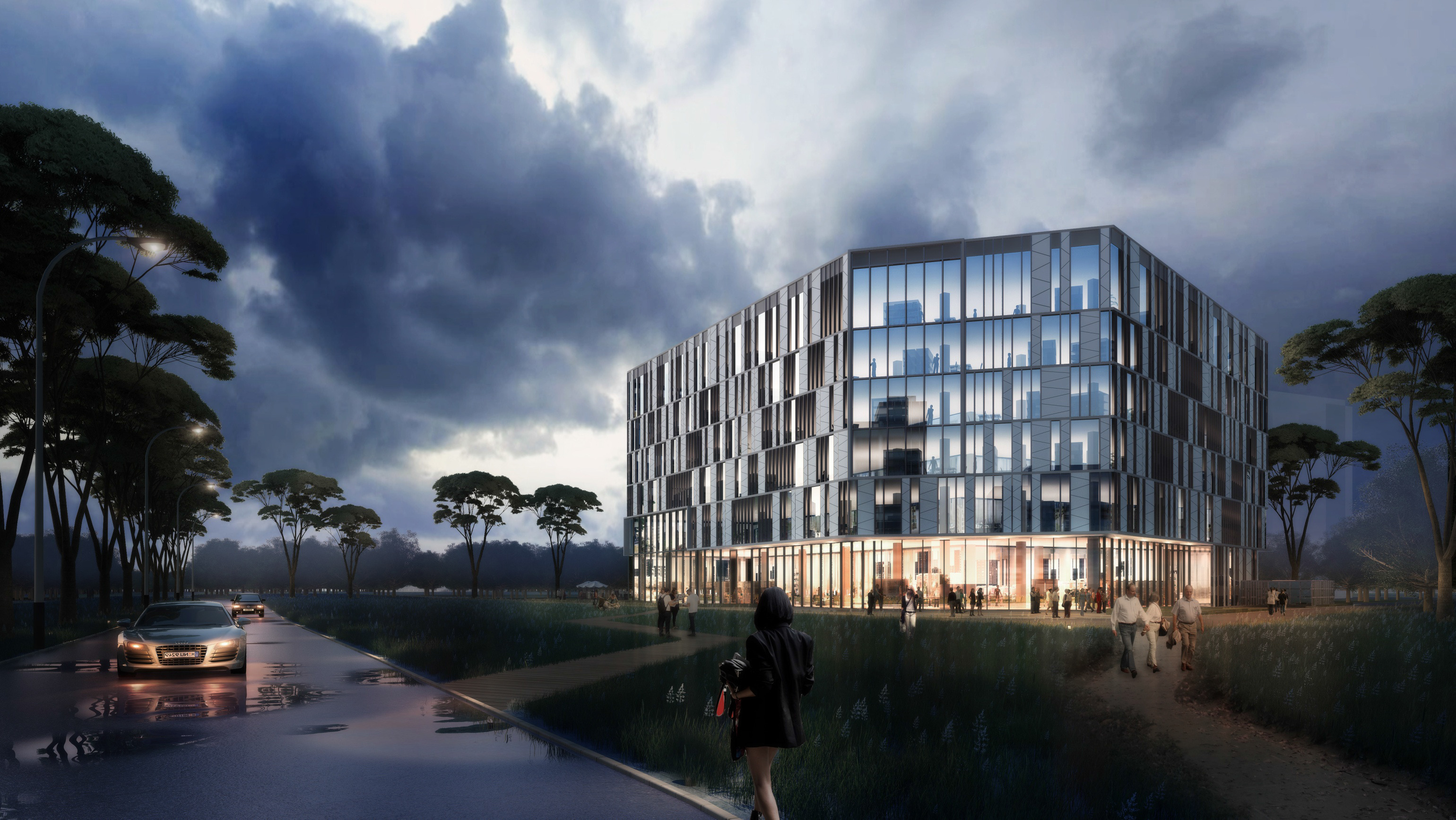 意式 grid 设计理念融入 CCB 深圳湾办公楼-4