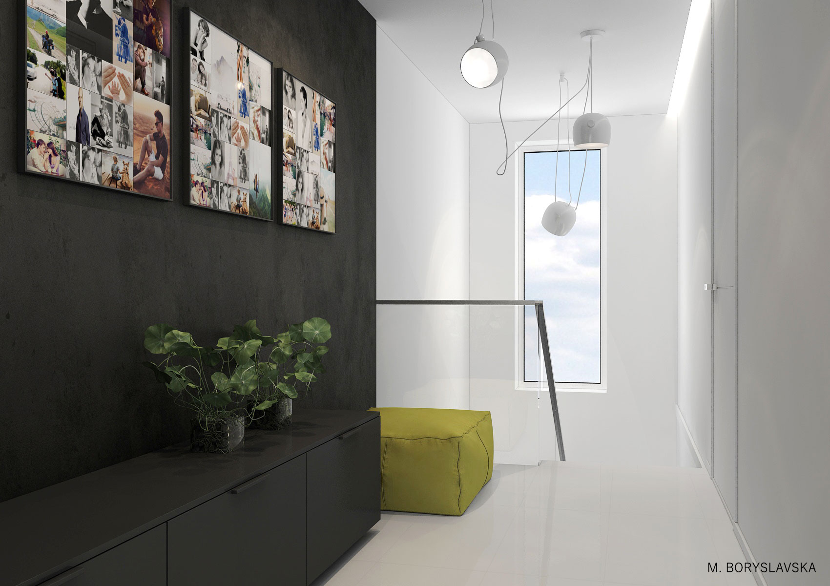 基辅 147 平米联排别墅现代室内设计-29