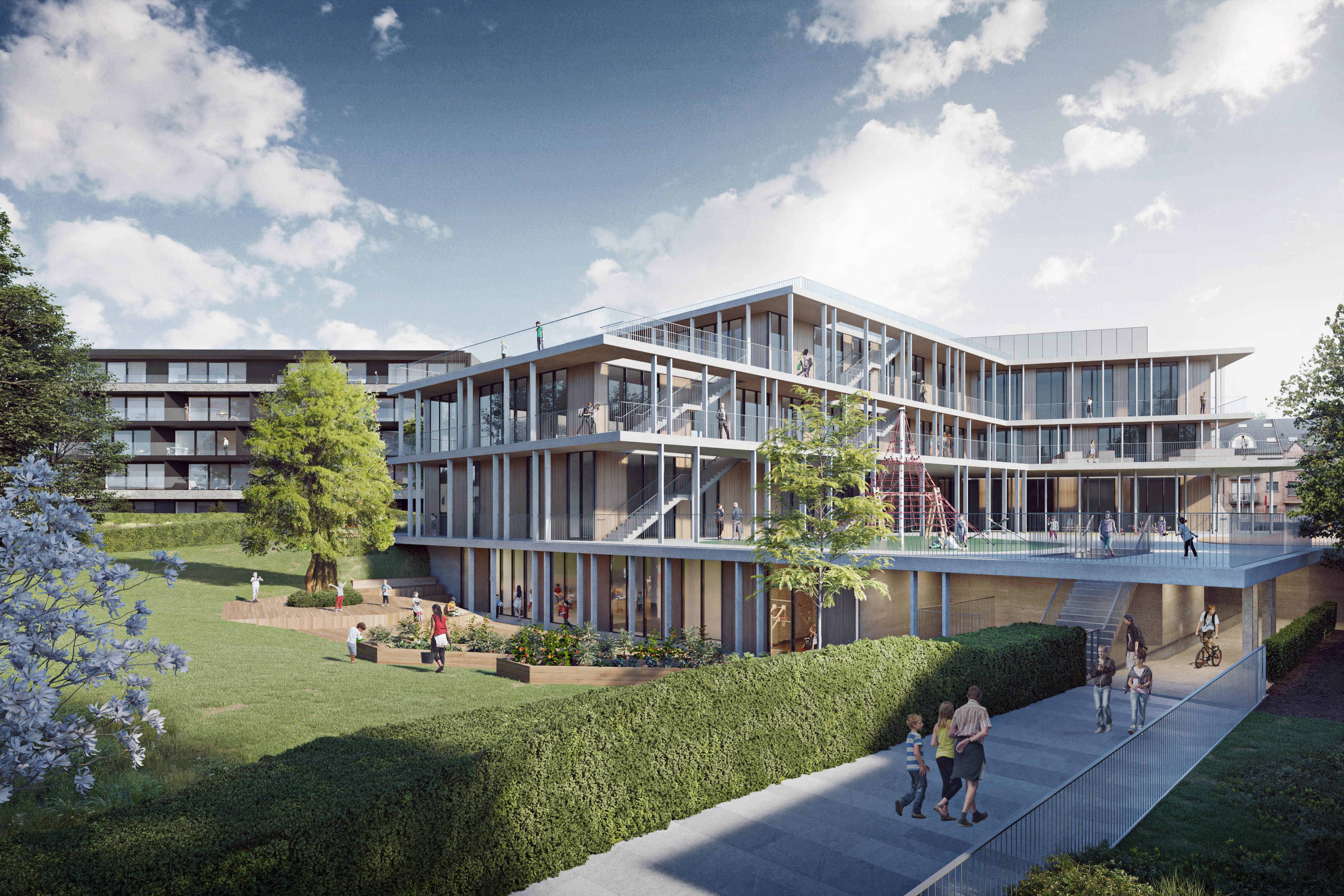 Ale·ianen 社区学校与住宅绿色共生设计-2