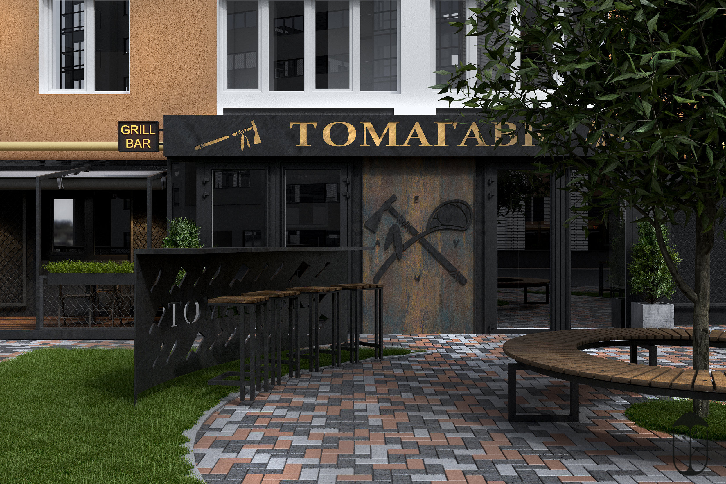 2018 年完成的 Tomagavk 咖啡厅设计-0