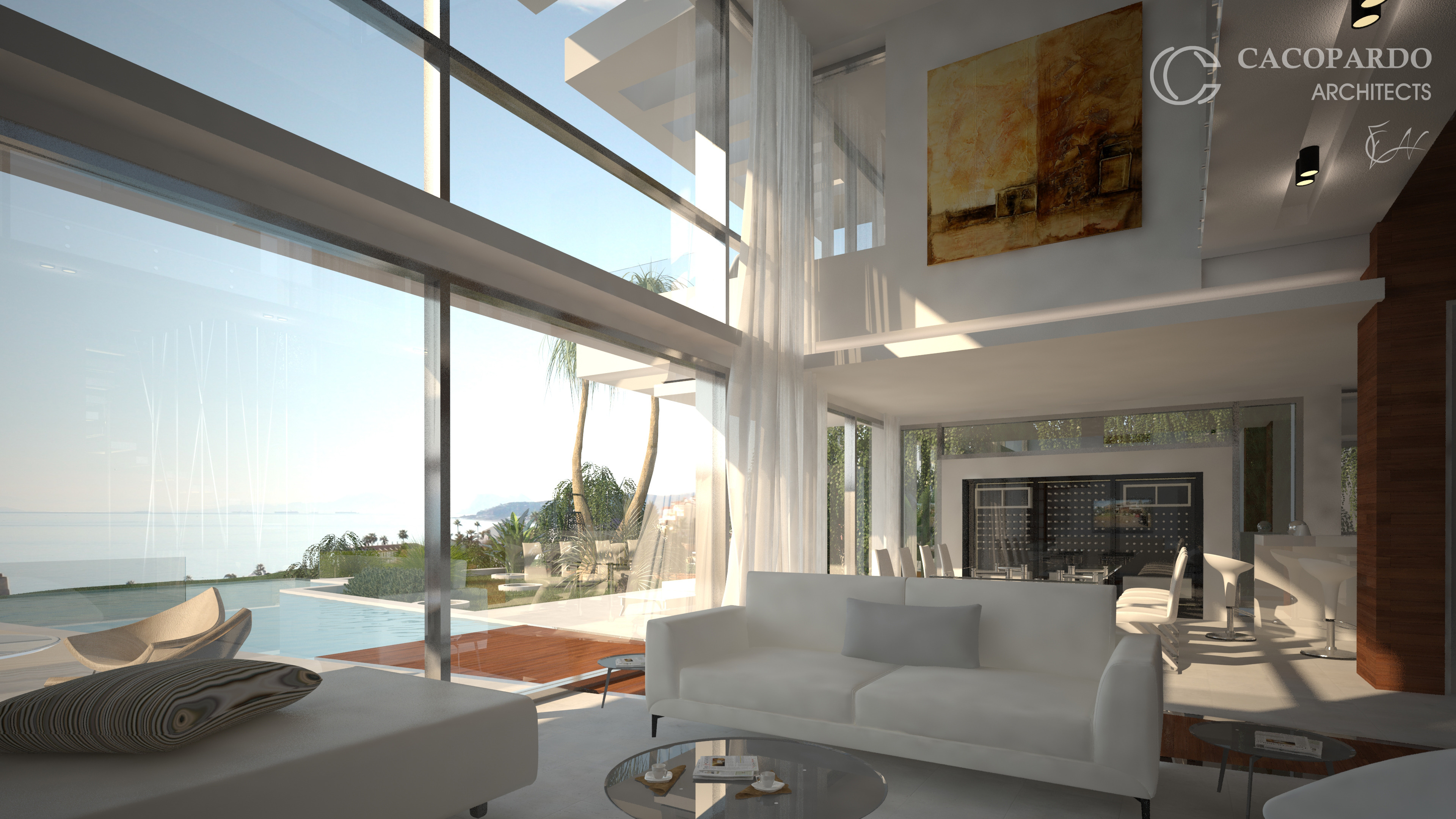 地中海风情豪华别墅,设计师打造无限海景视野-10