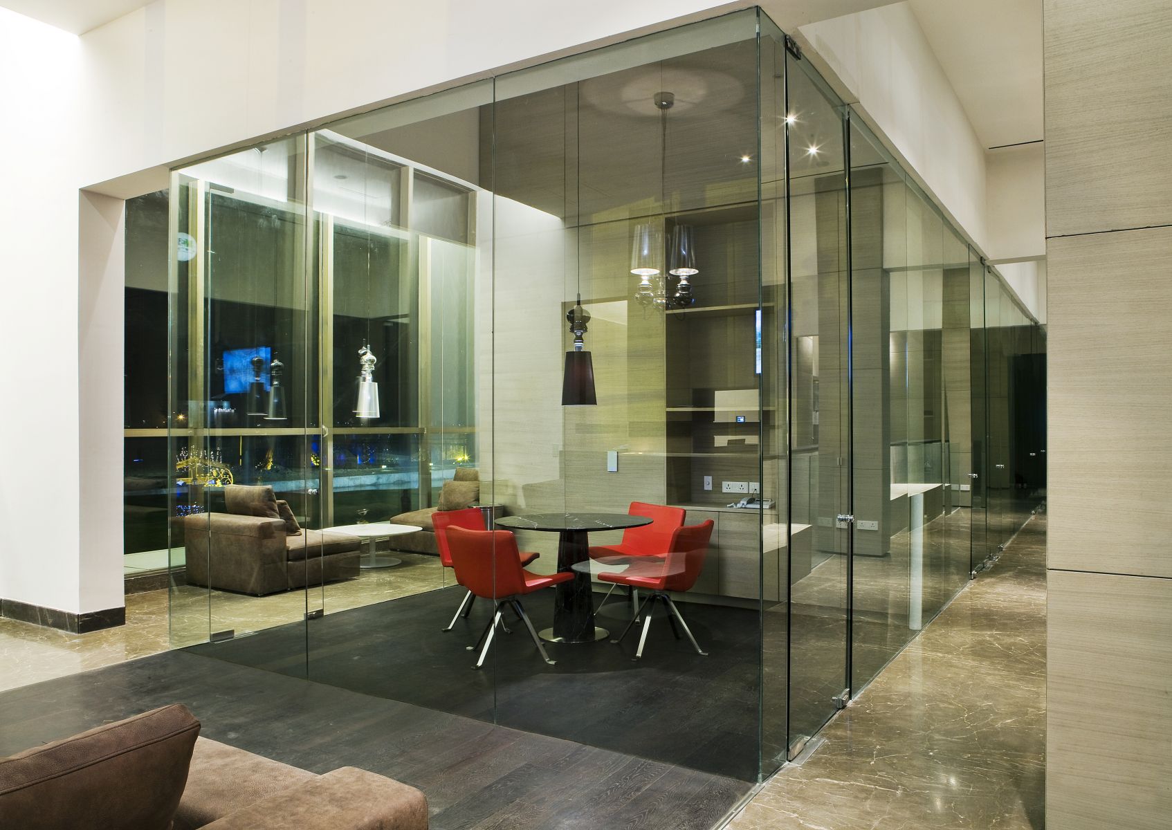 印度古尔冈M3M Corporate销售办事处，会议室，餐厅酒吧-3