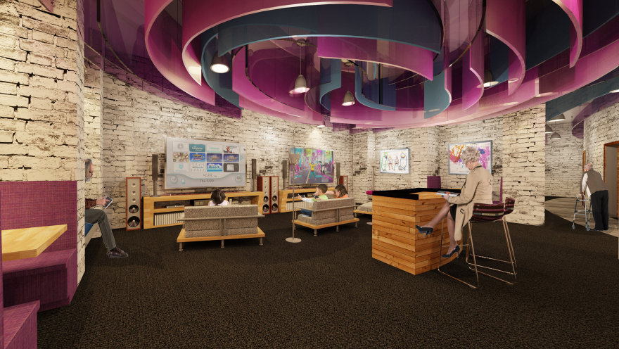 "极光社区中心"——现代多功能社区空间设计-42