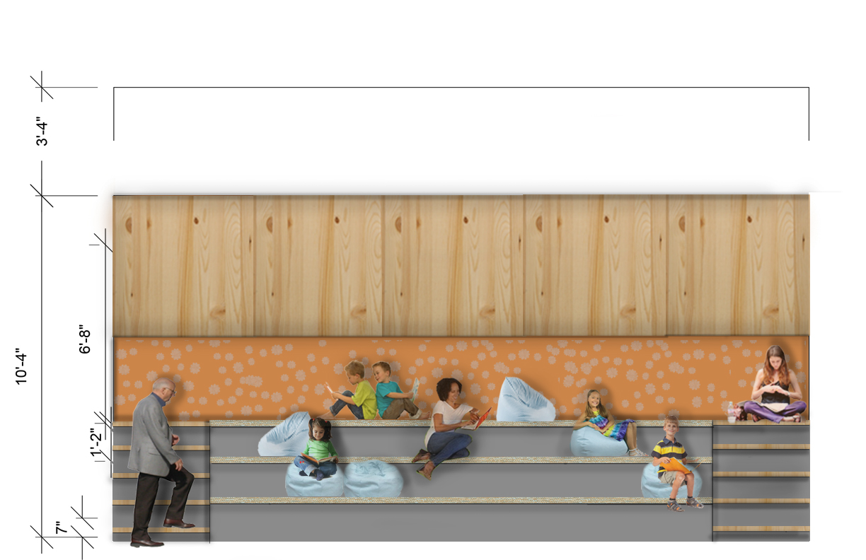 Tasker Street mentor center | 橙蓝灰三色打造温馨老少共享空间-15