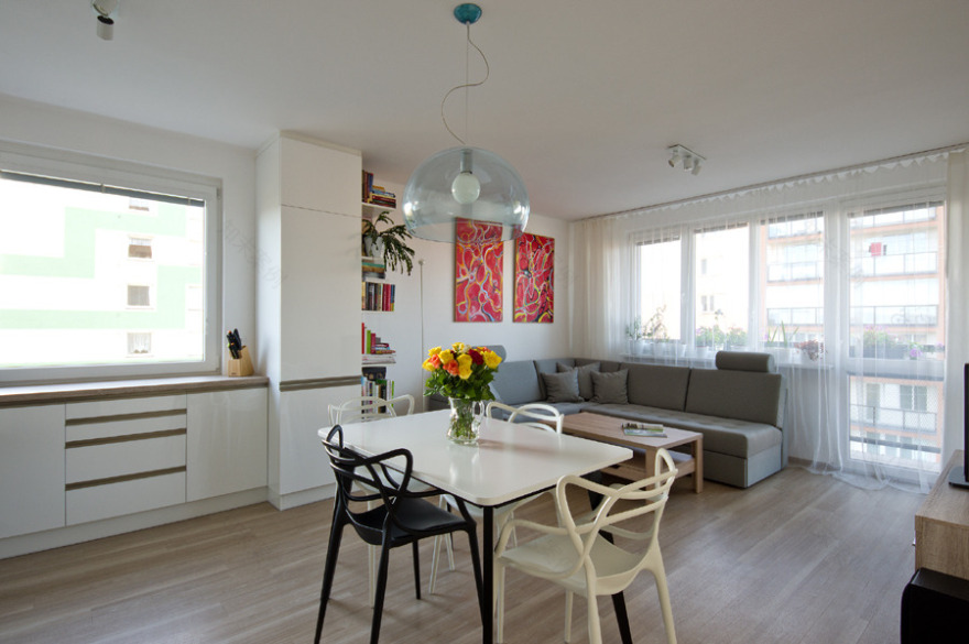 2016 年完成的捷克小镇公寓室内设计-9