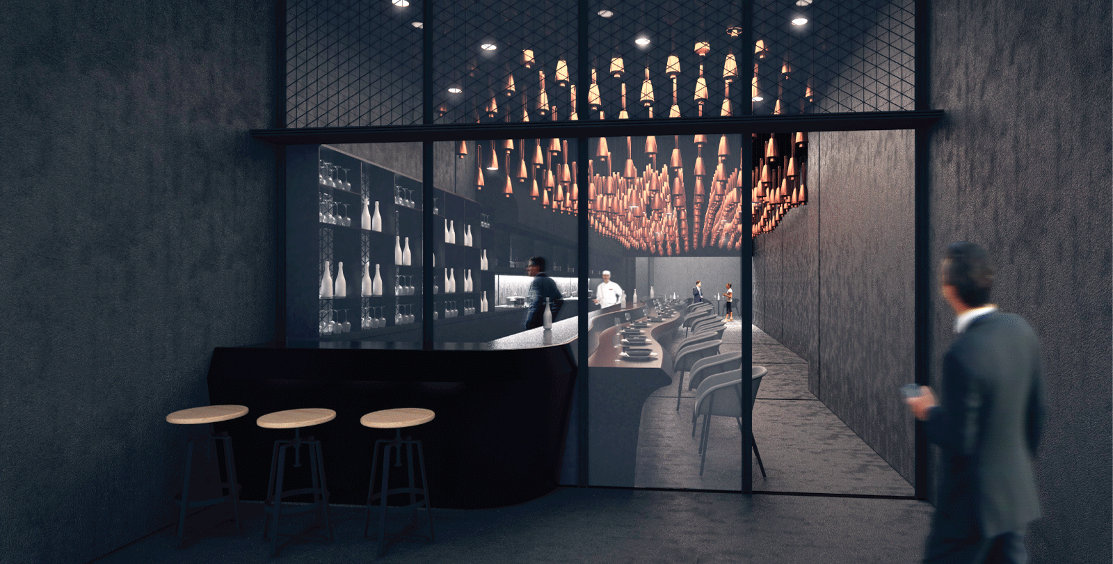 巴塞罗那 Campanas 餐厅——简约环保的美食空间-5