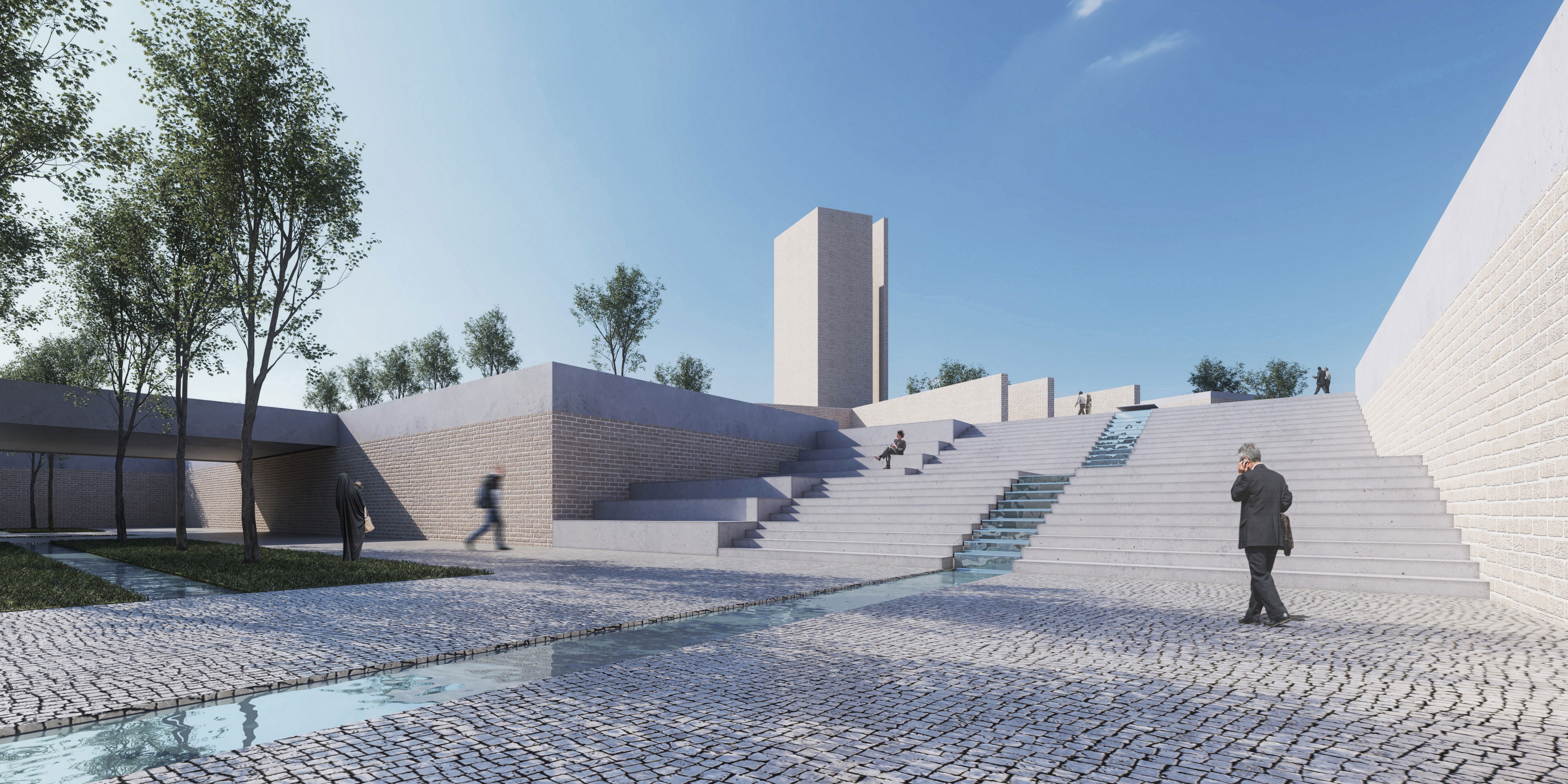 伊朗 Golshahr 清真寺与广场——融合历史文化的现代设计-14