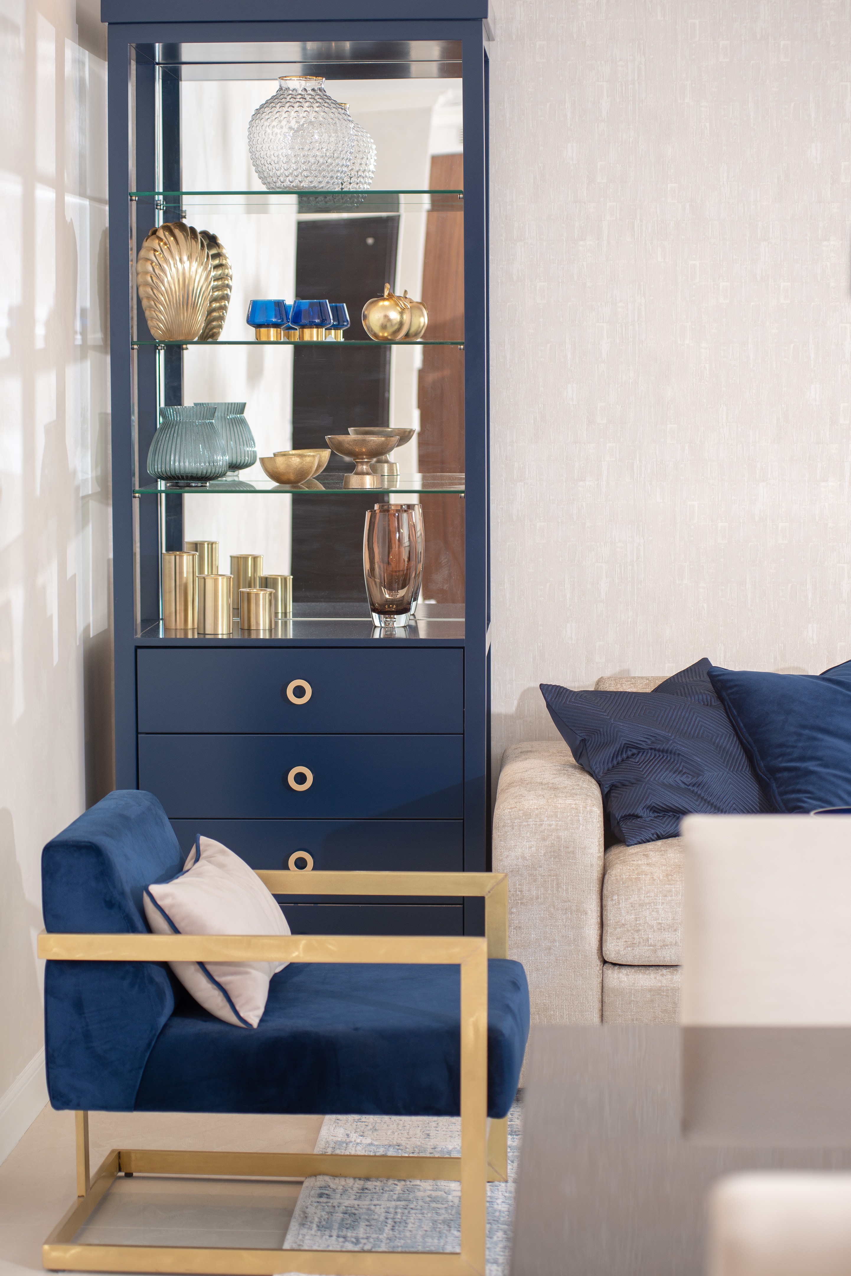 2018 年完成的蓝色公寓设计-19