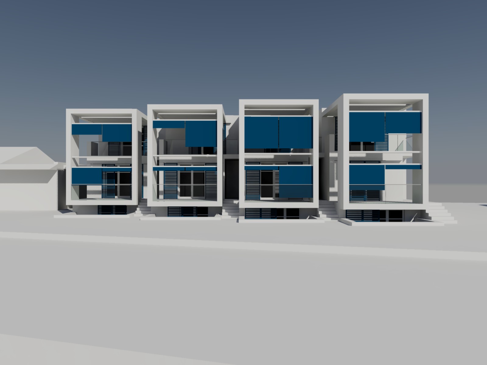 意式四层联排别墅设计-3