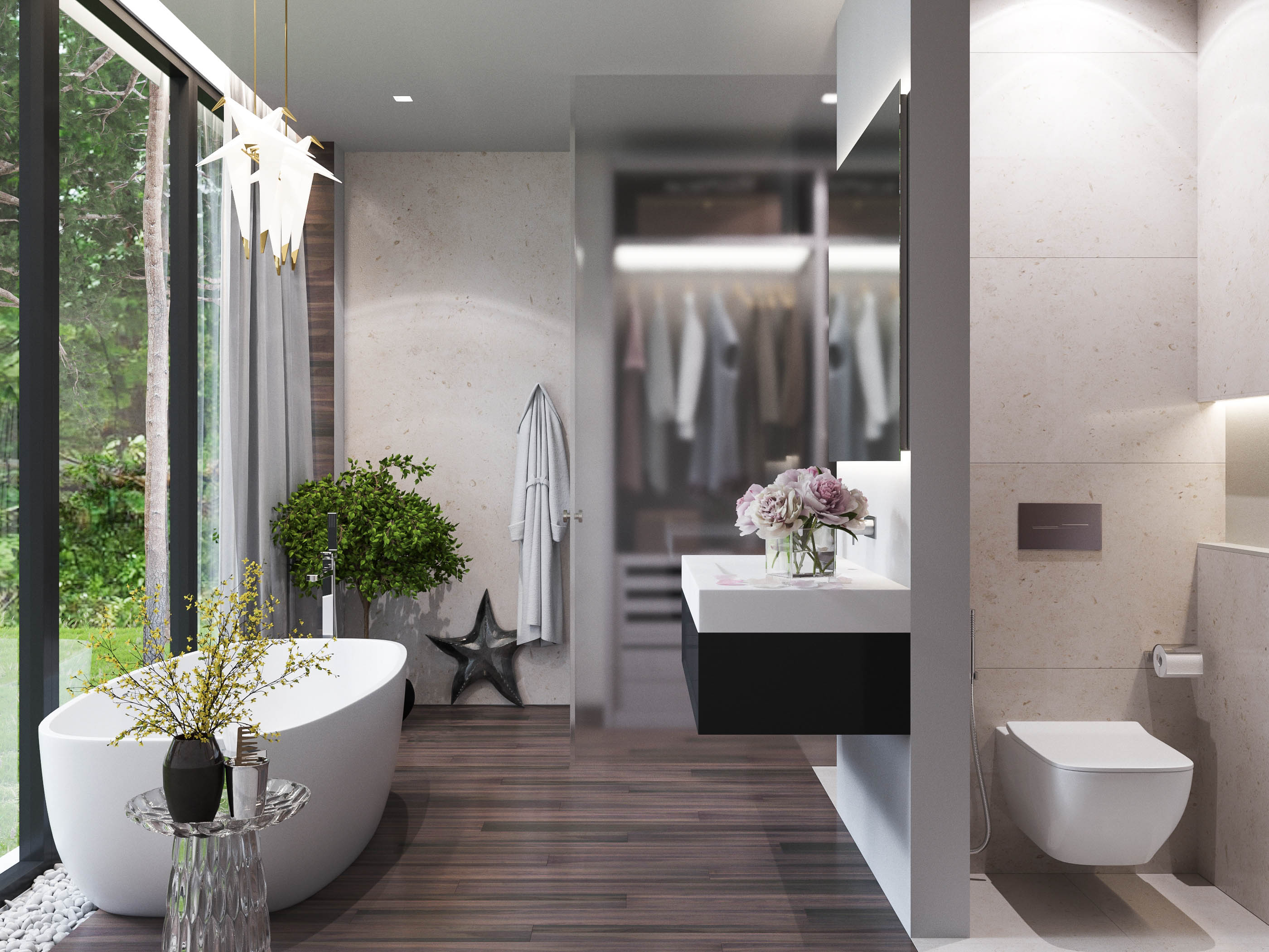 莫斯科乡村别墅 | 2017 年完工的单家庭住宅室内设计案例-41