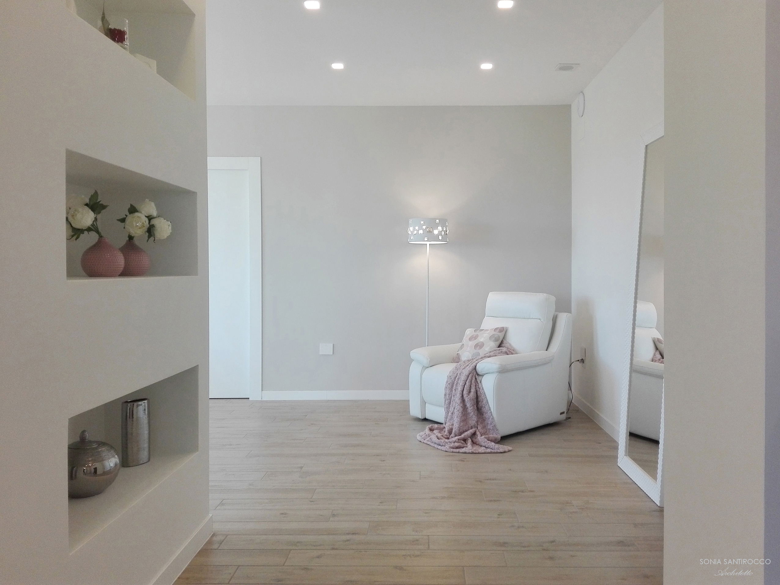 温馨开放式空间 | 意大利公寓客厅设计-0