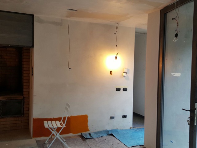 别墅，餐厅·木材和石头-46